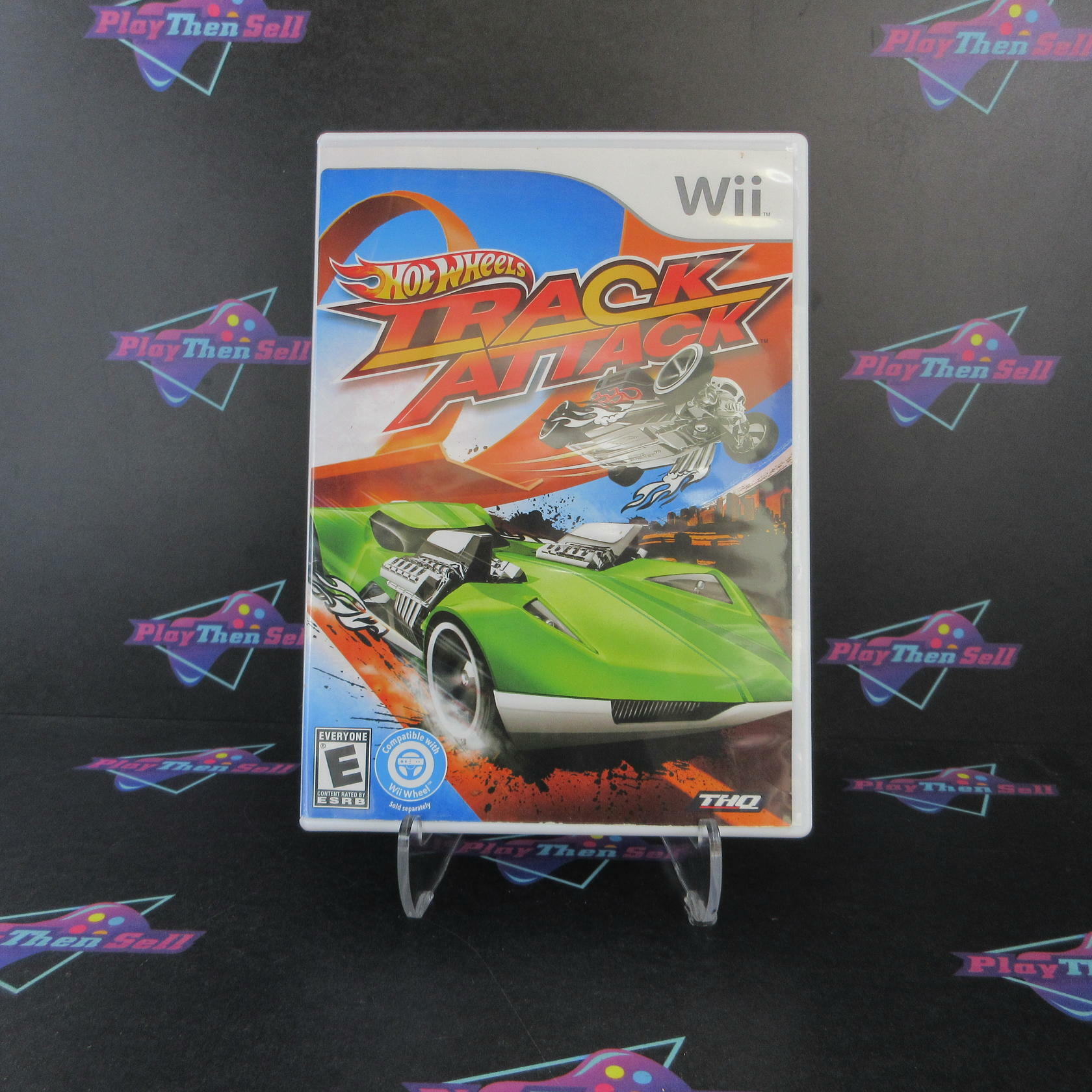 Hot Wheels Track Attack Nintendo Wii AD/MD Complete CIB - Very Good