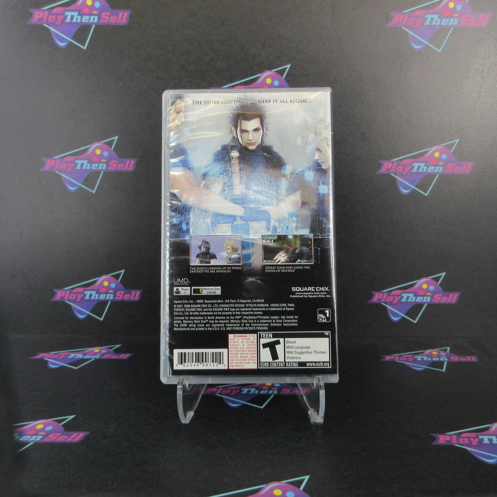 Crisis Core Final Fantasy VII Favorites Sony PSP GH Disc AD/NM - Very Good