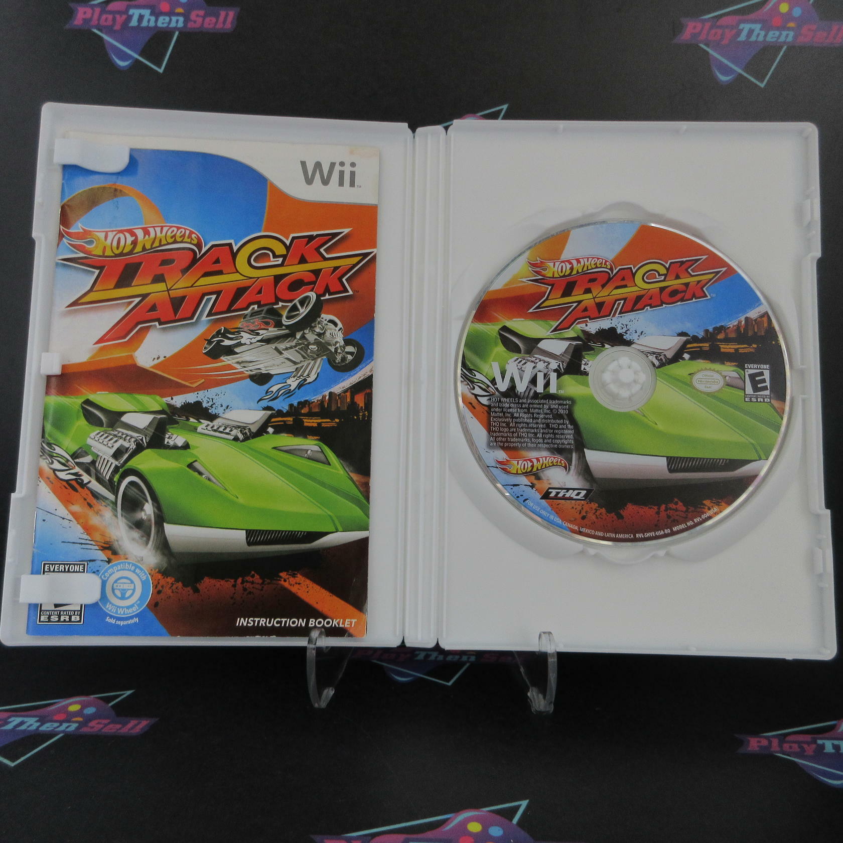 Hot Wheels Track Attack Nintendo Wii AD/MD Complete CIB - Very Good