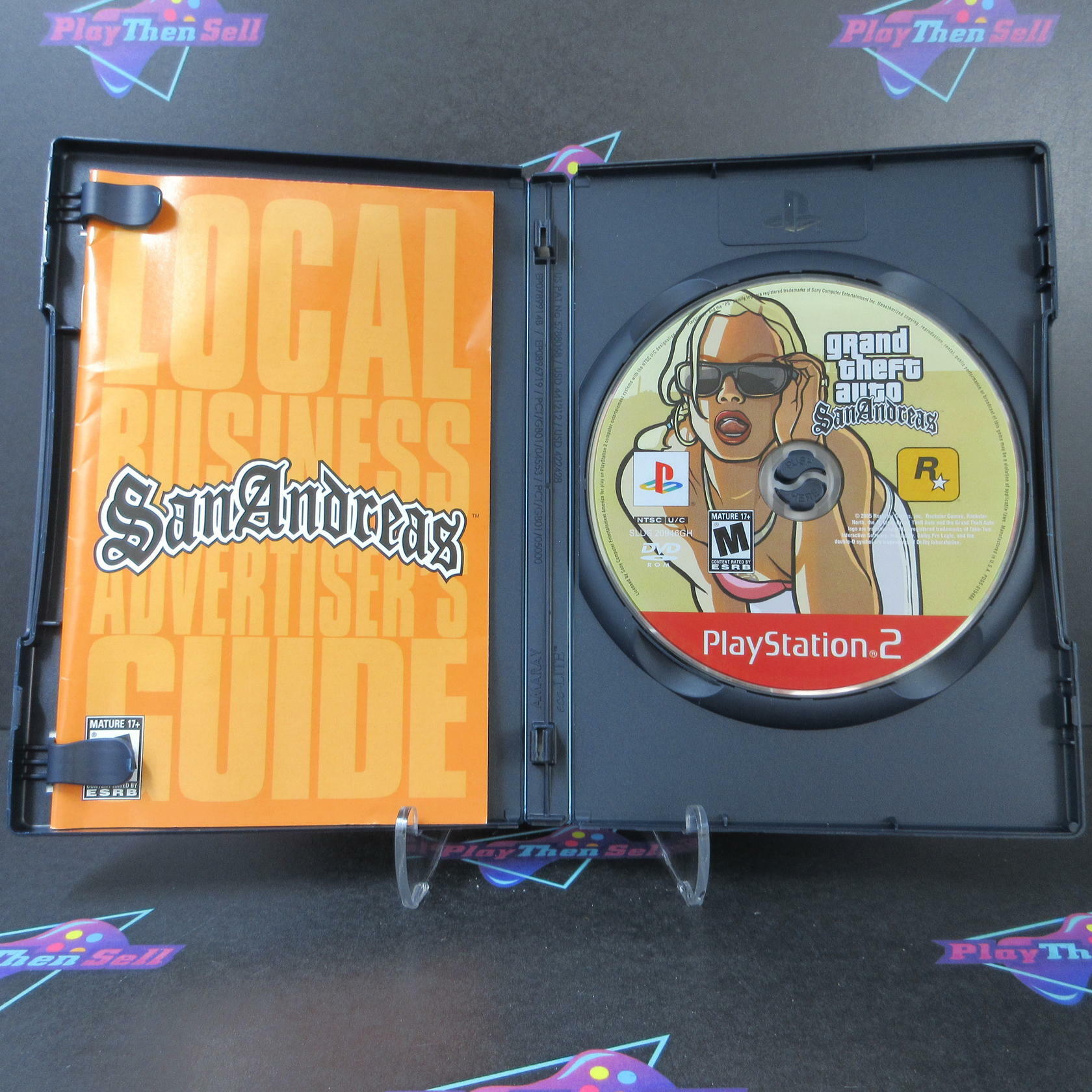 Grand Theft Auto San Andreas GH PS2 PlayStation 2 AD Complete CIB - Very Good