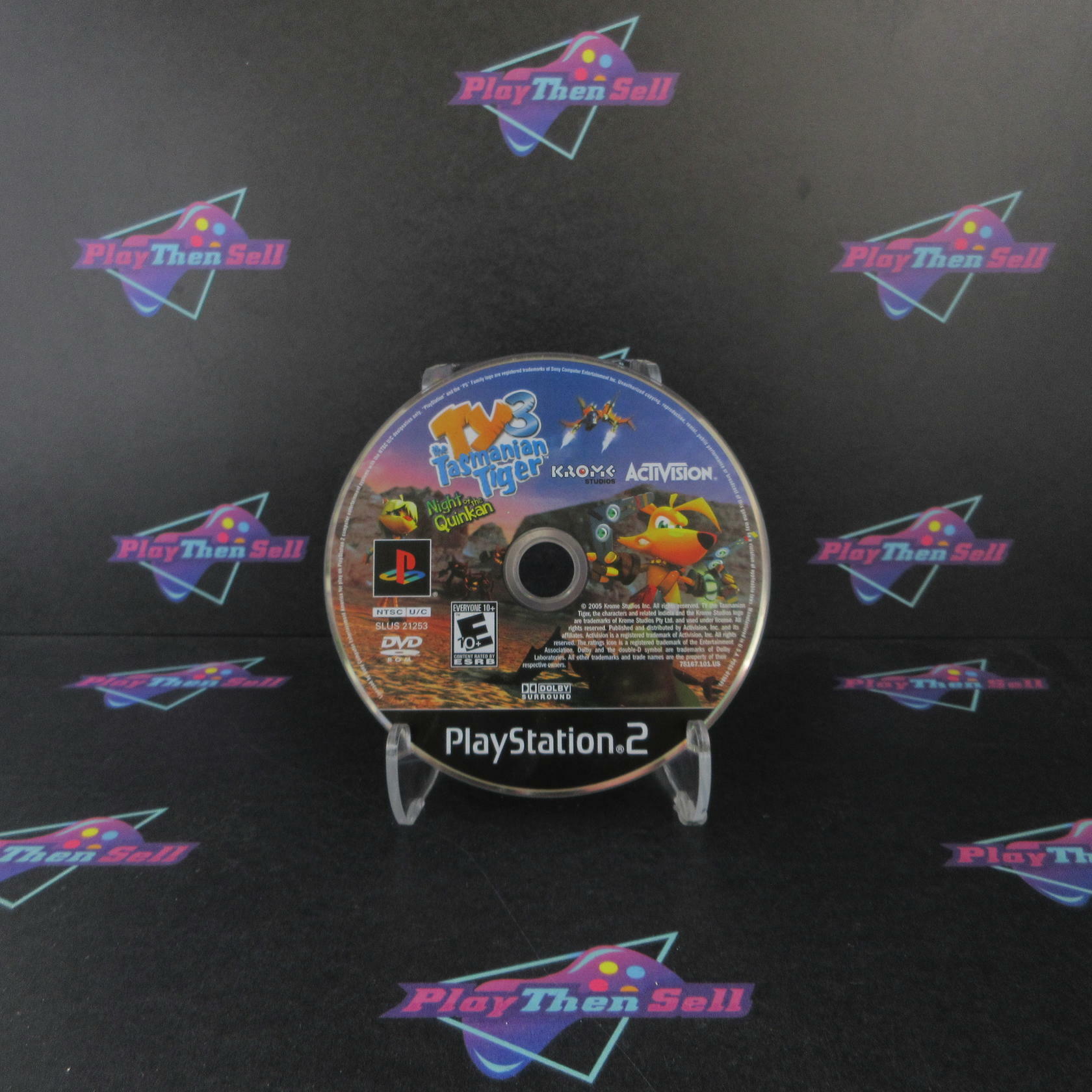 TY3 The Tasmanian Tiger Night of the Quinkan PS2 PlayStation 2 Disc Only - Very Good