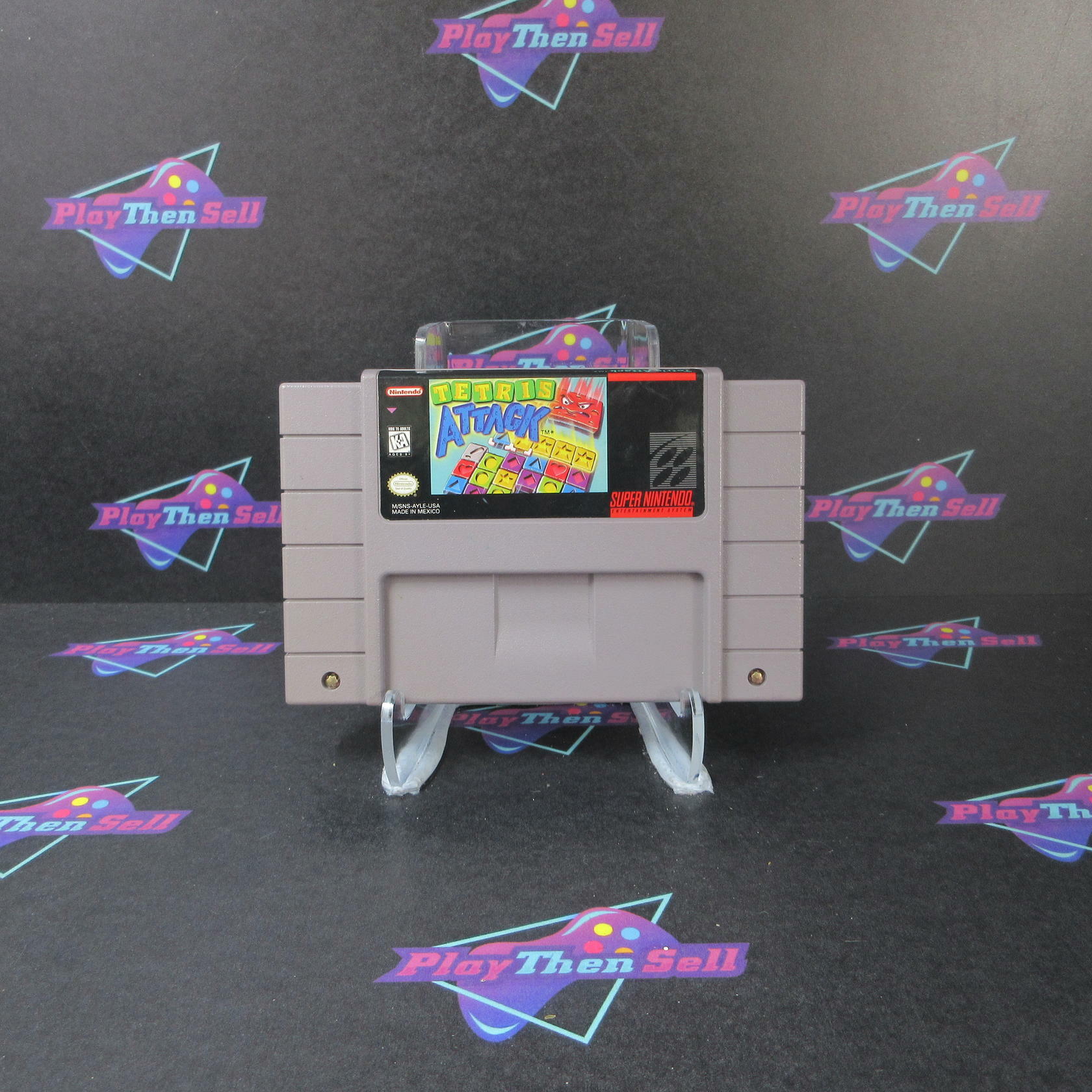 Tetris Attack Nintendo SNES Cartridge Only Authentic / Tested - Very Good