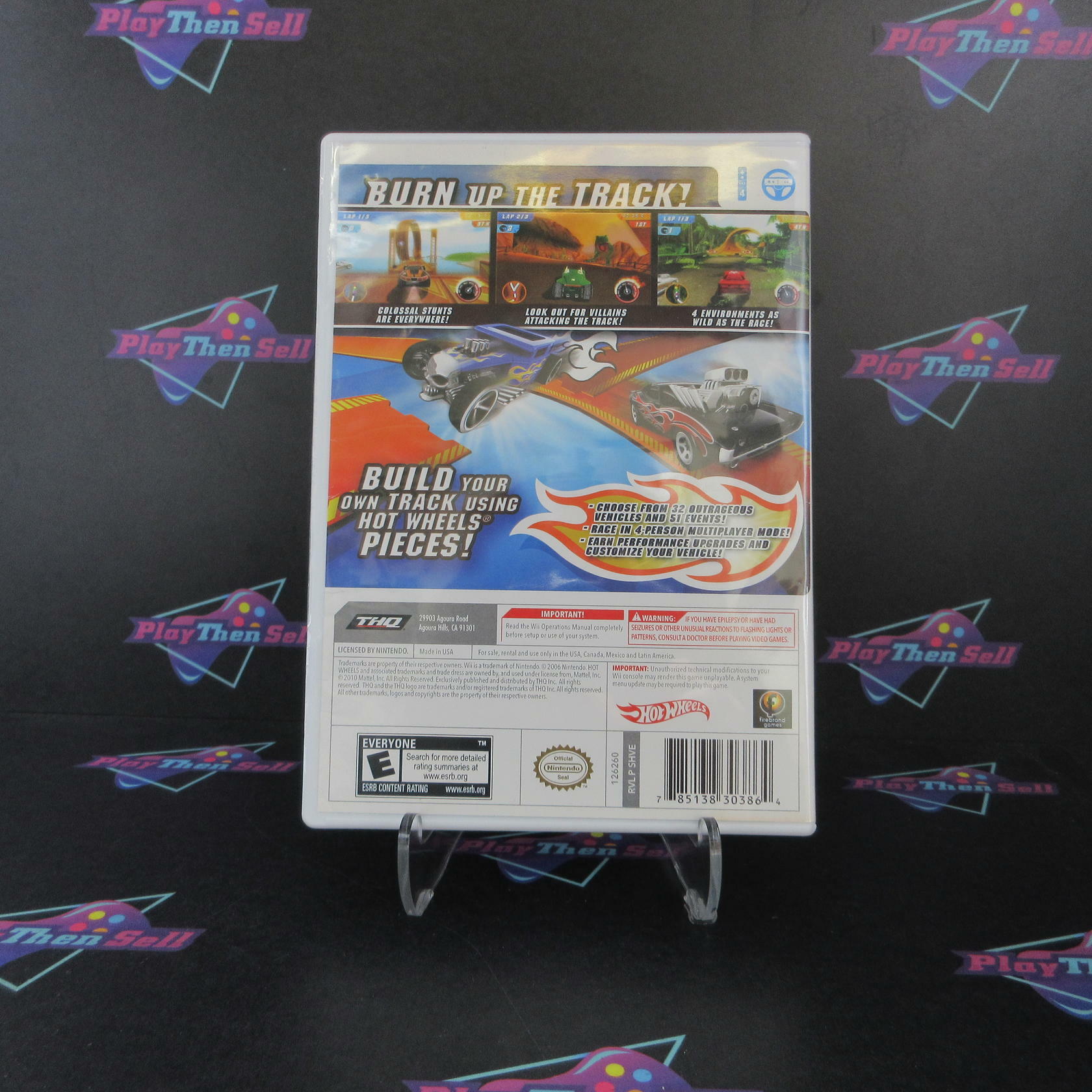 Hot Wheels Track Attack Nintendo Wii AD/MD Complete CIB - Very Good