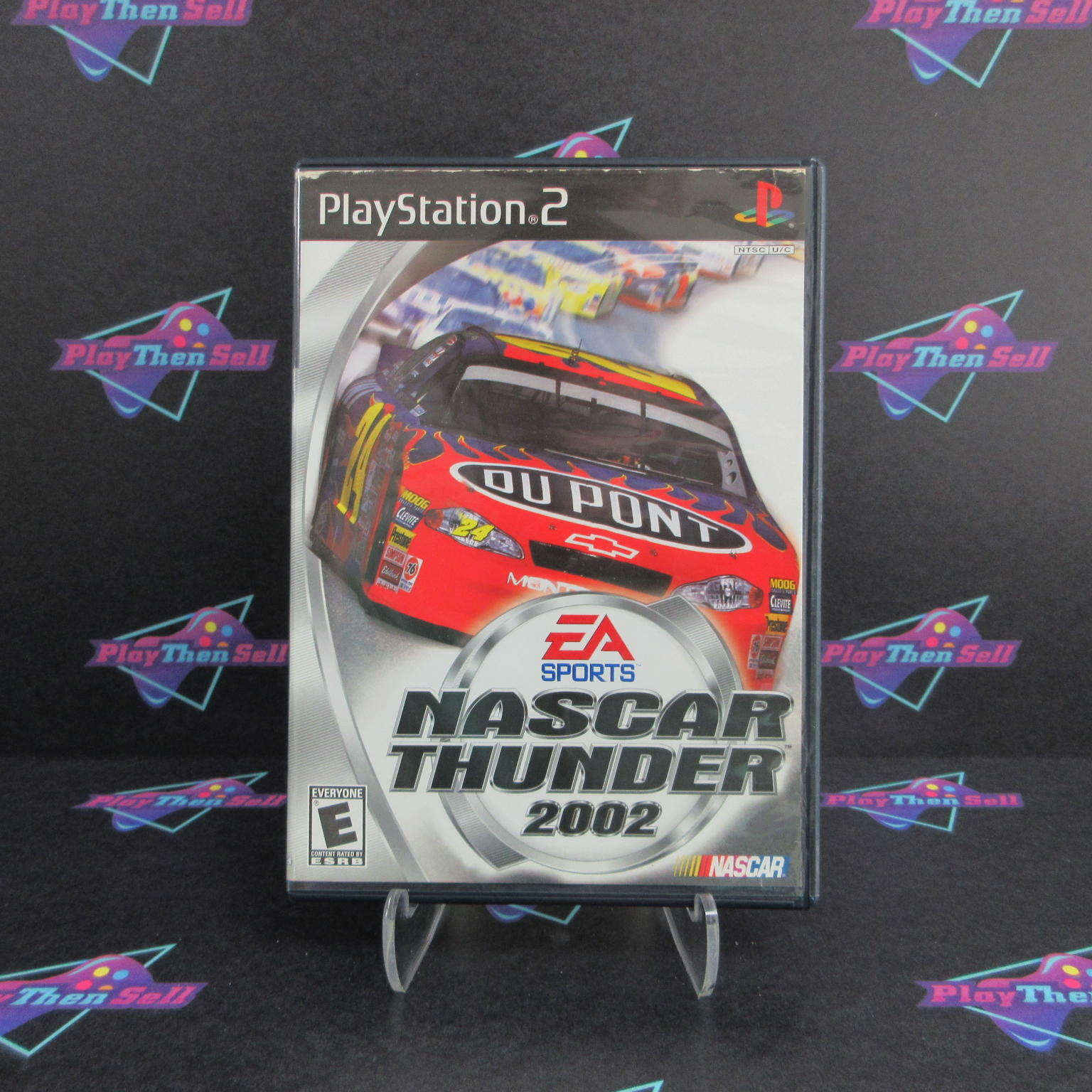 NASCAR Thunder 2002 PS2 PlayStation 2 AD + Reg Card Complete CIB - Very Good