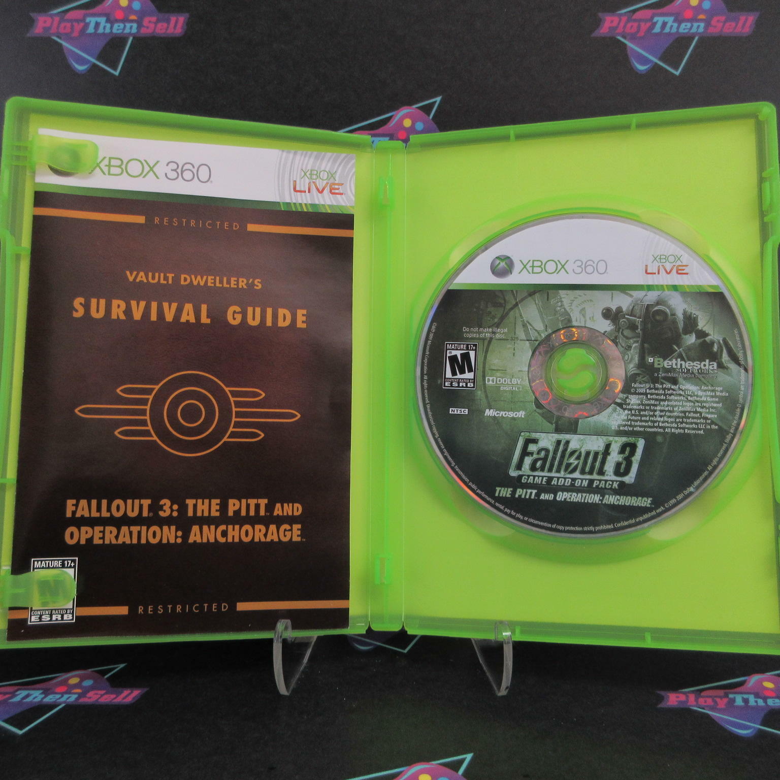 Fallout 3 Game Pitt / Anchorage Add-On Pack Xbox 360 - Like New