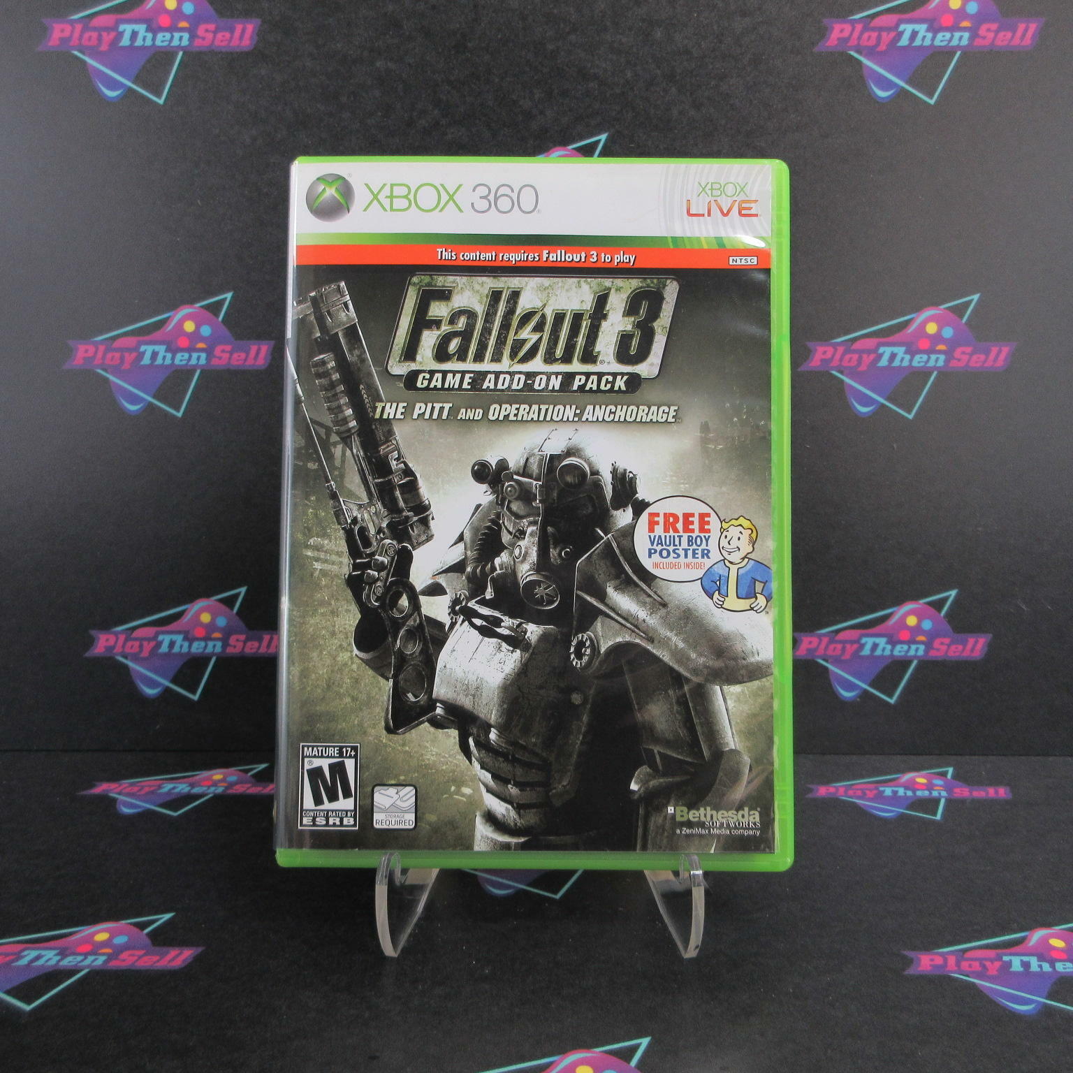 Fallout 3 Game Pitt / Anchorage Add-On Pack Xbox 360 - Like New
