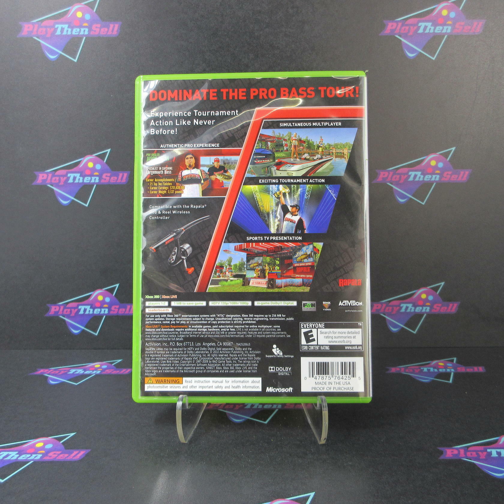 Rapala Pro Bass Fishing 2010 Xbox 360 - Like New