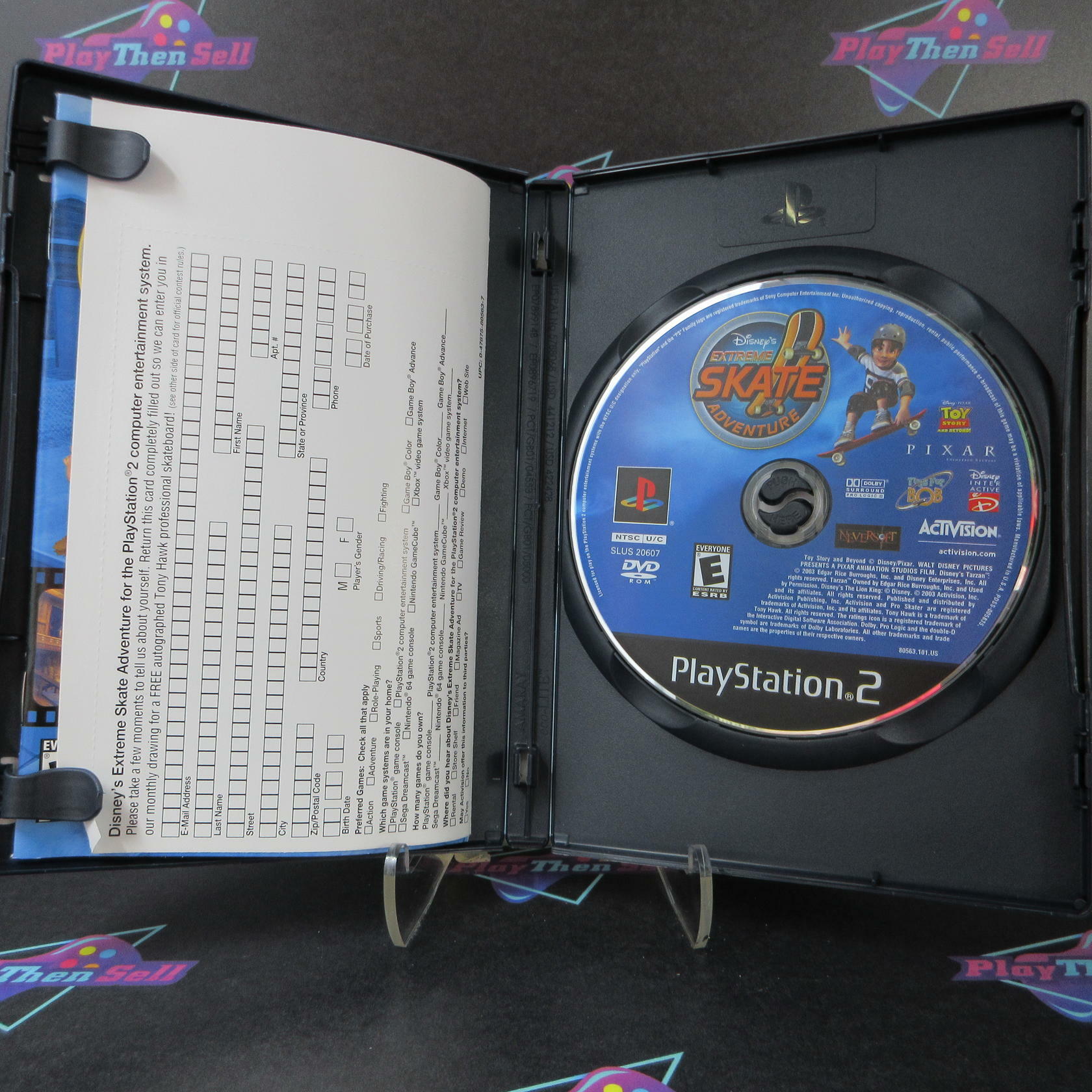 Disney's Extreme Skate Adventure PS2 PlayStation 2 + Reg Card - Like New