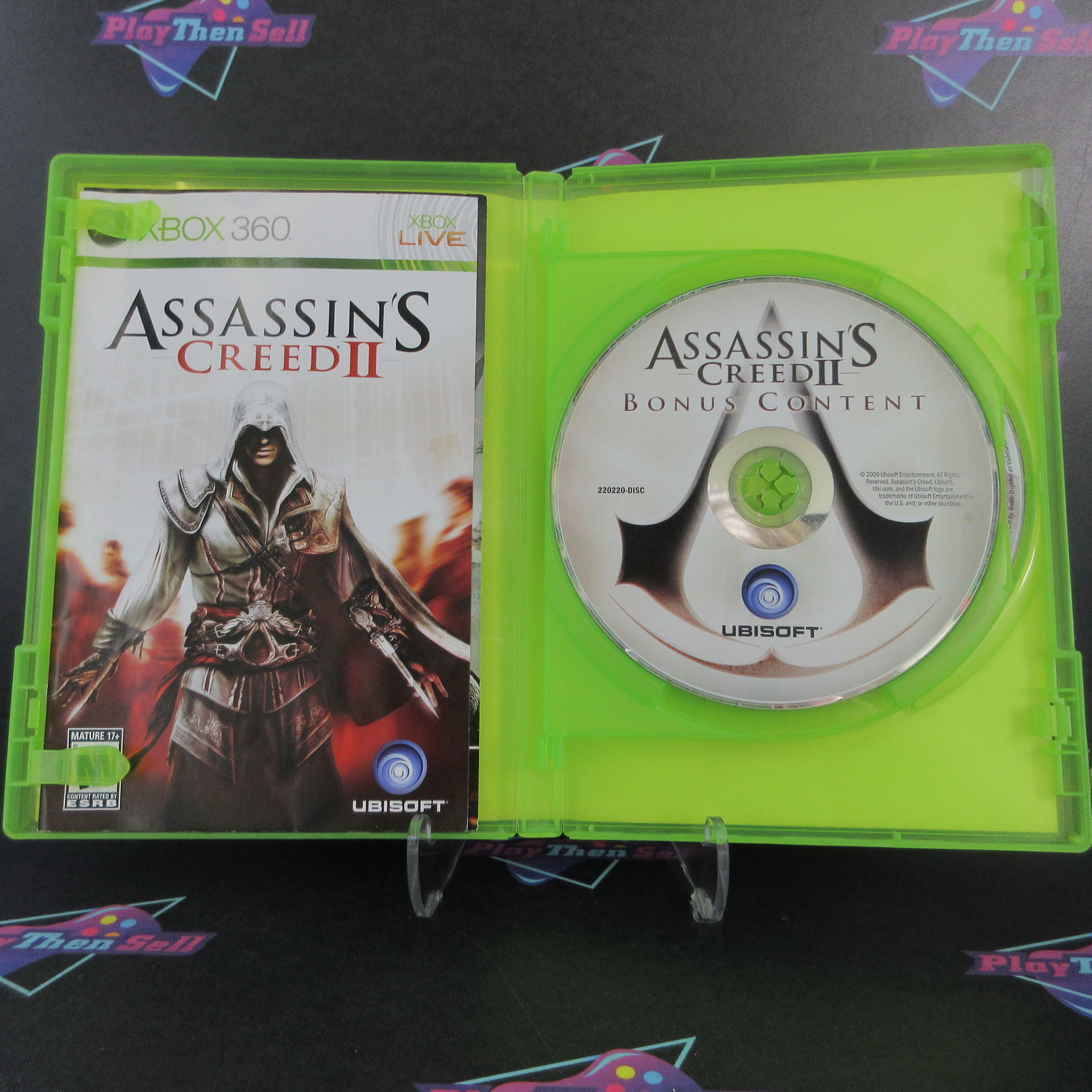 Assassin's Creed II Xbox 360 AD + Bonus Disc Complete CIB - Very Good