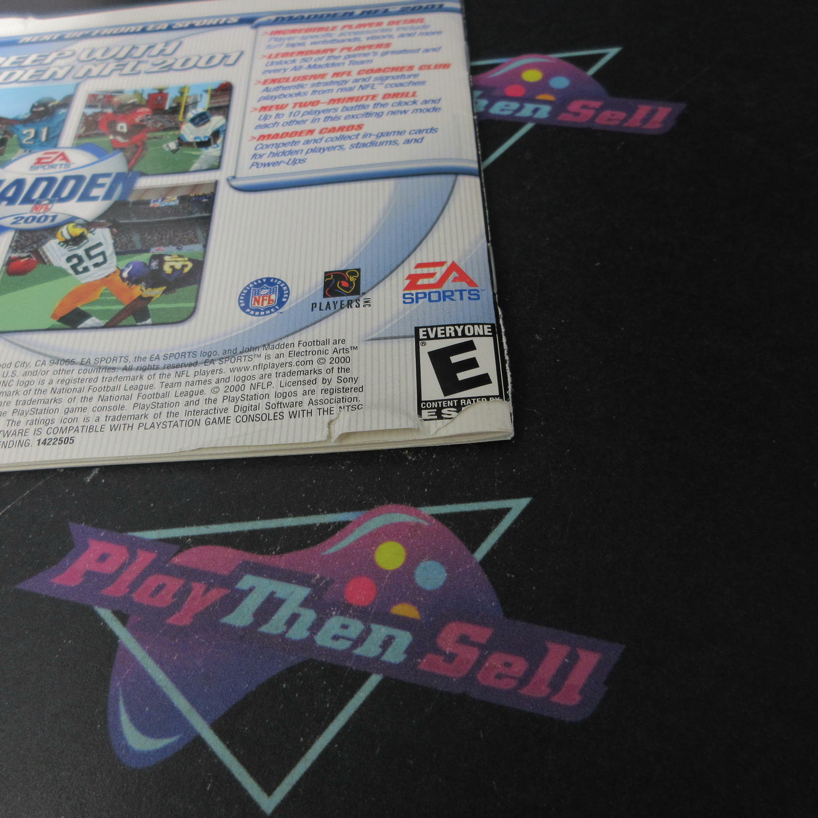 NHL 2001 PS1 PlayStation 1 MD + Reg Card Complete CIB - Very Good