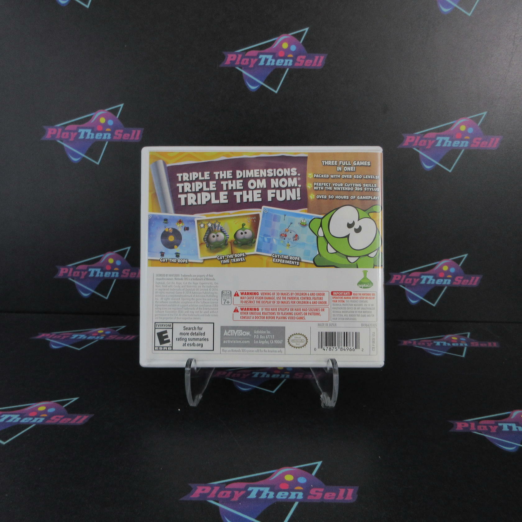 Cut The Rope Triple Treat Nintendo 3DS - Like New