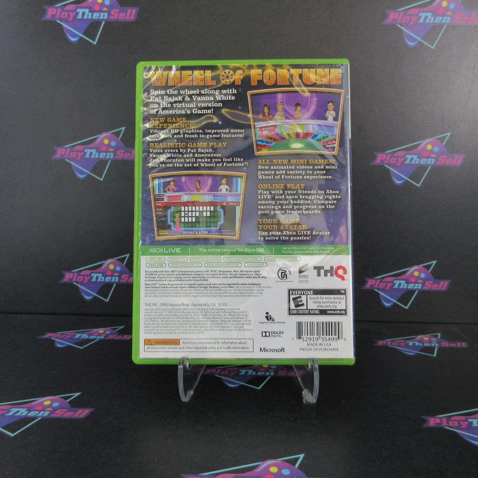 Wheel of Fortune Xbox 360 AD Complete CIB - Very Good