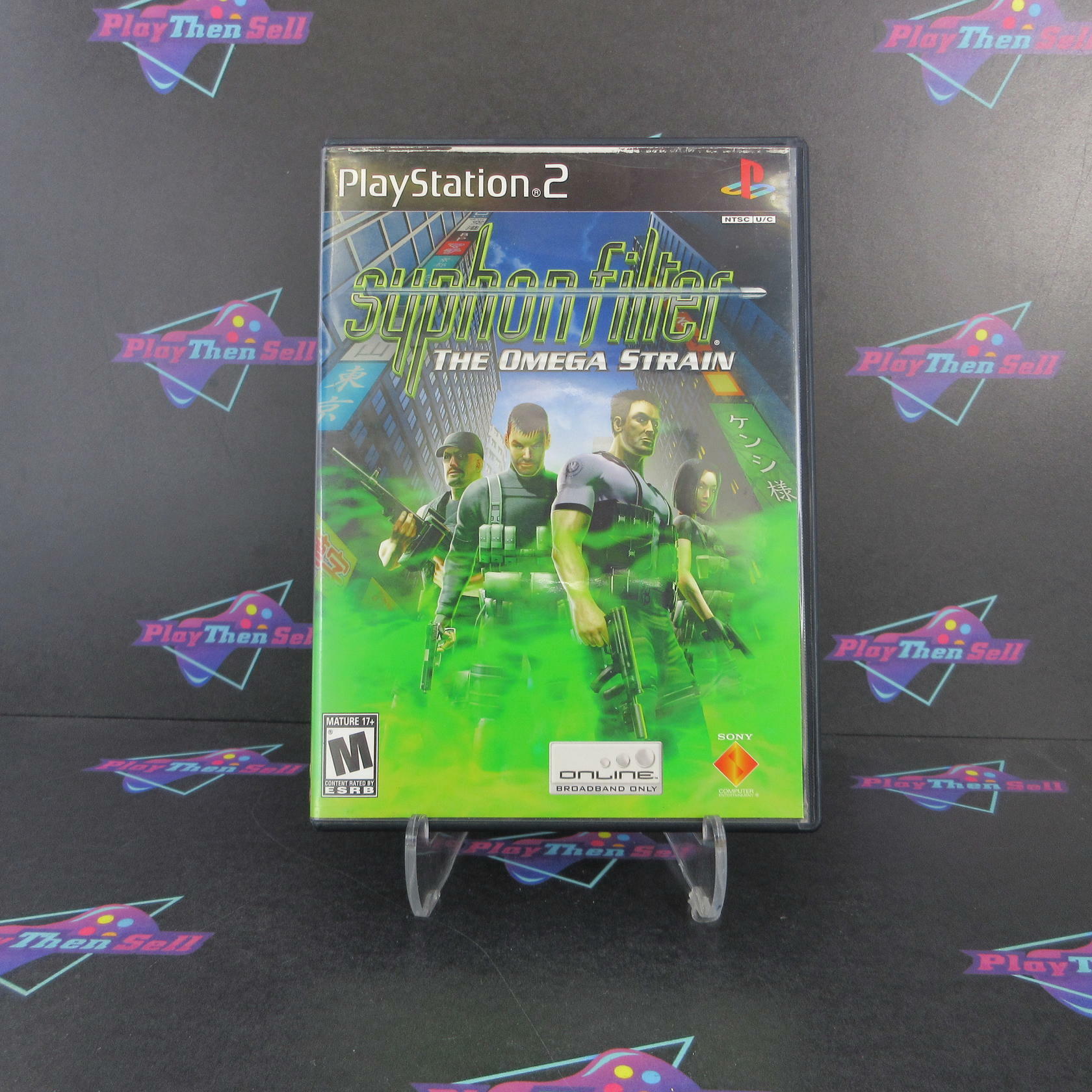 Syphon Filter The Omega Strain PS2 PlayStation 2 AD + Reg Card Complete CIB - Very Good