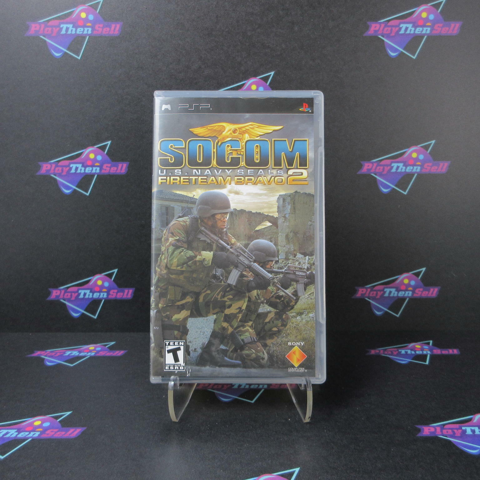 SOCOM US Navy Seals Fireteam Bravo 2 Sony PSP + Reg Card - Like New
