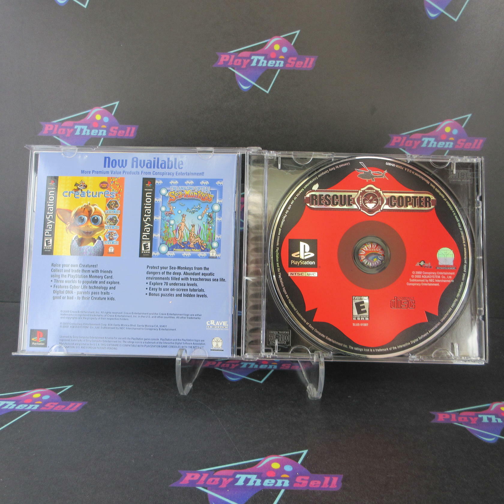 Rescuecopter PS1 PlayStation 1 DD Complete CIB - Very Good