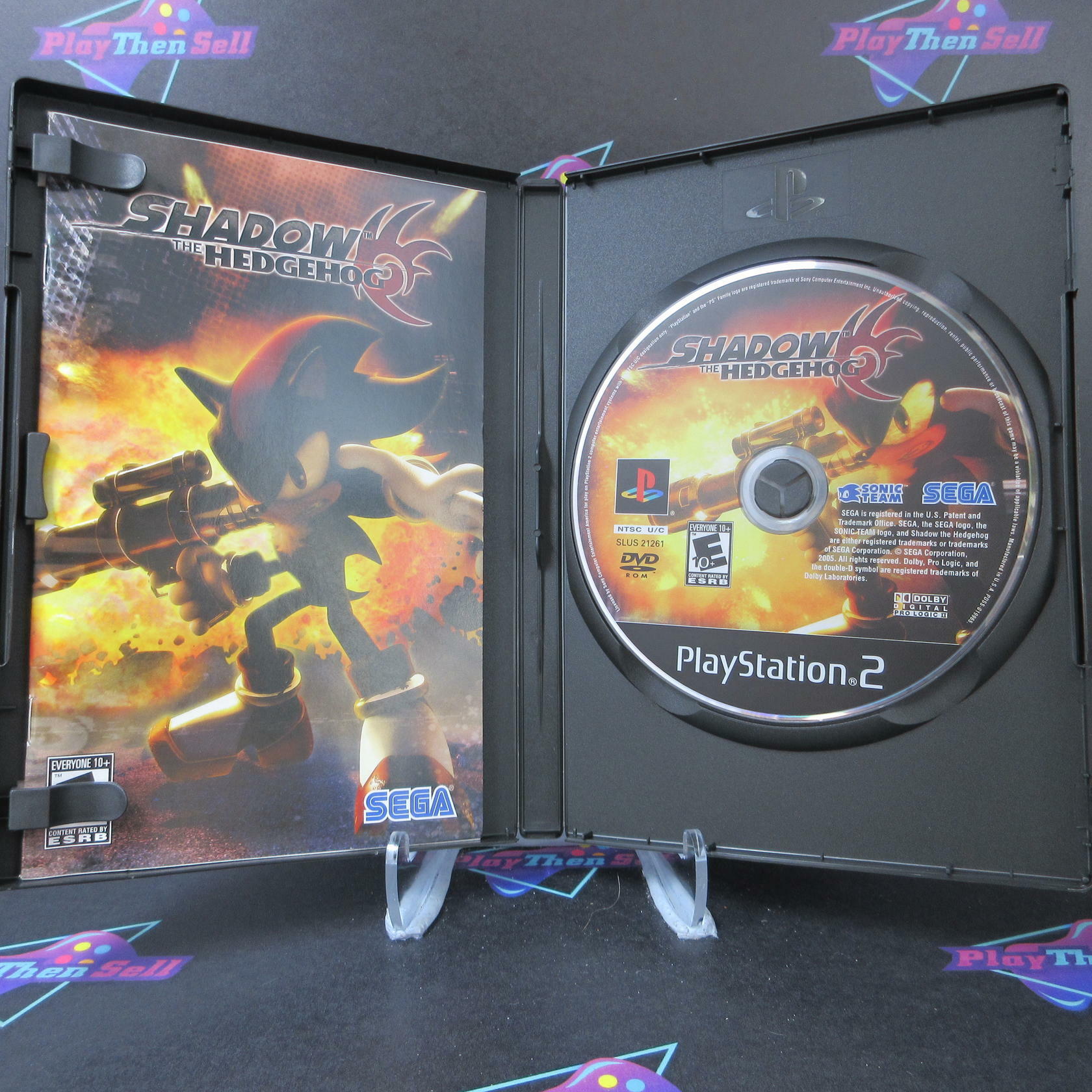 Shadow The Hedgehog PS2 PlayStation 2 + Reg Card - Like New