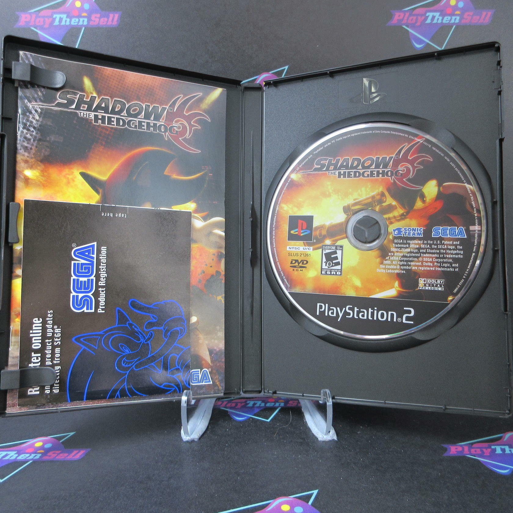 Shadow The Hedgehog PS2 PlayStation 2 + Reg Card - Like New