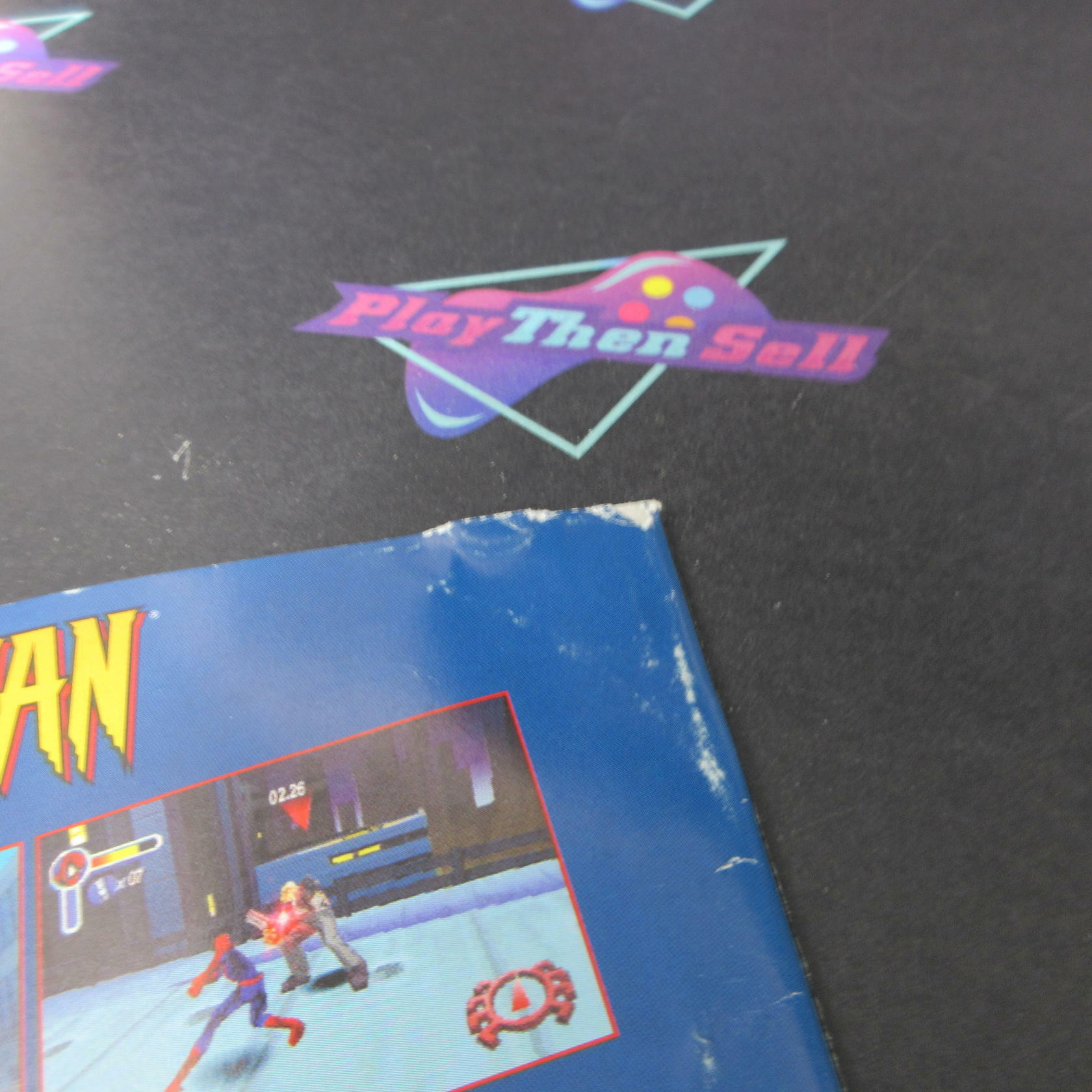Spider-Man PS1 PlayStation 1 MD + Reg Card Complete CIB - Very Good