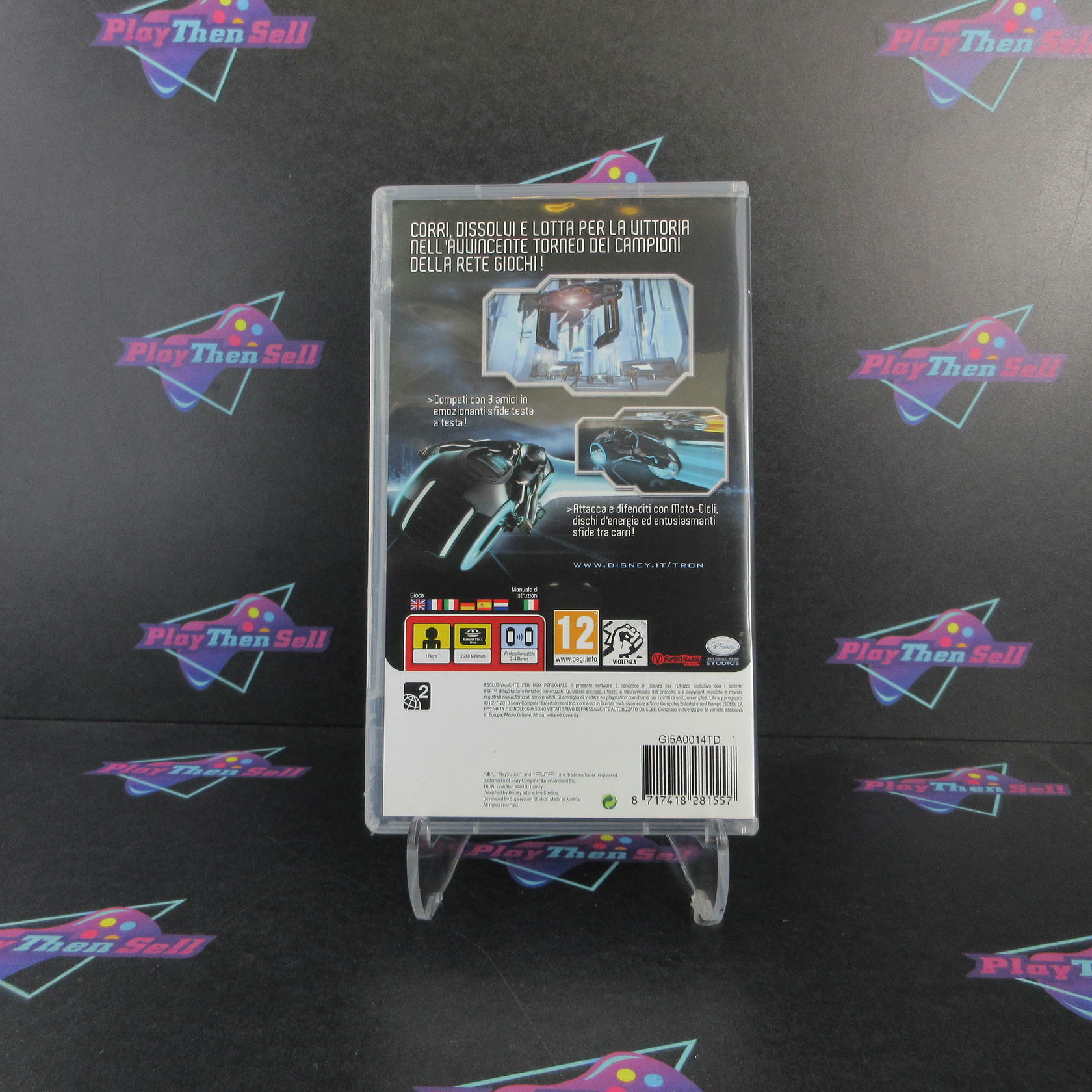 Tron Evolution Clear UMD Sony PSP PAL - Like New