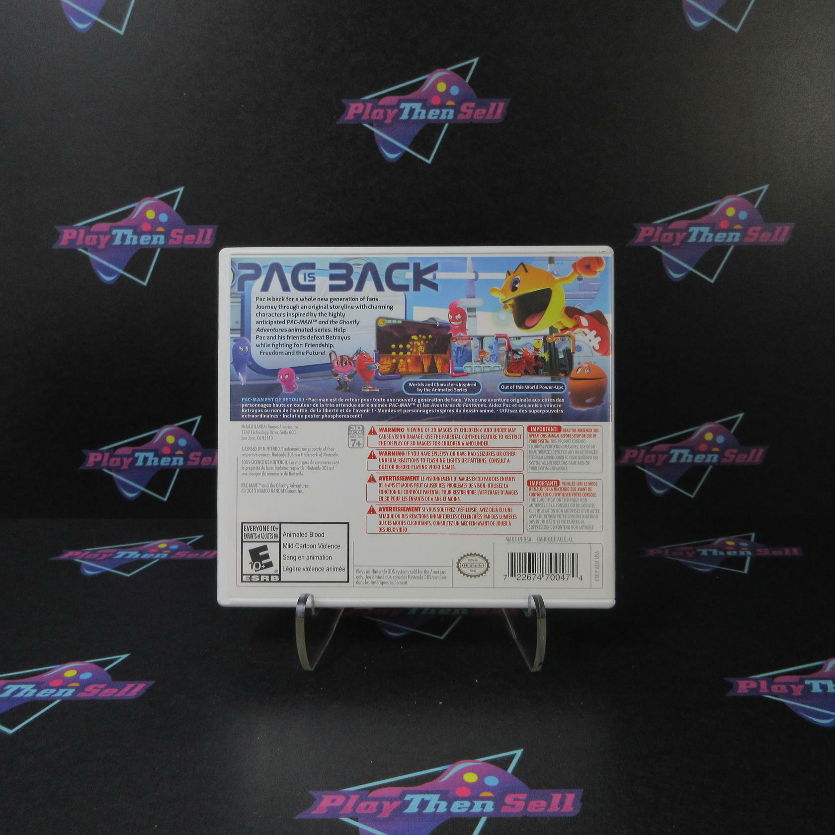 Pac-Man and the Ghostly Adventures Nintendo 3DS + Poster - Like New