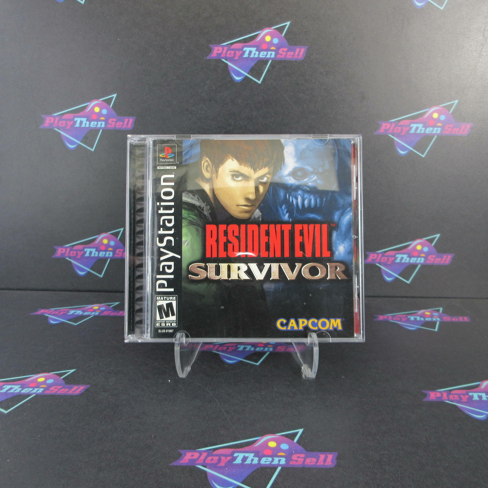 Resident Evil Survivor PS1 PlayStation 1 + Reg Card - Like New