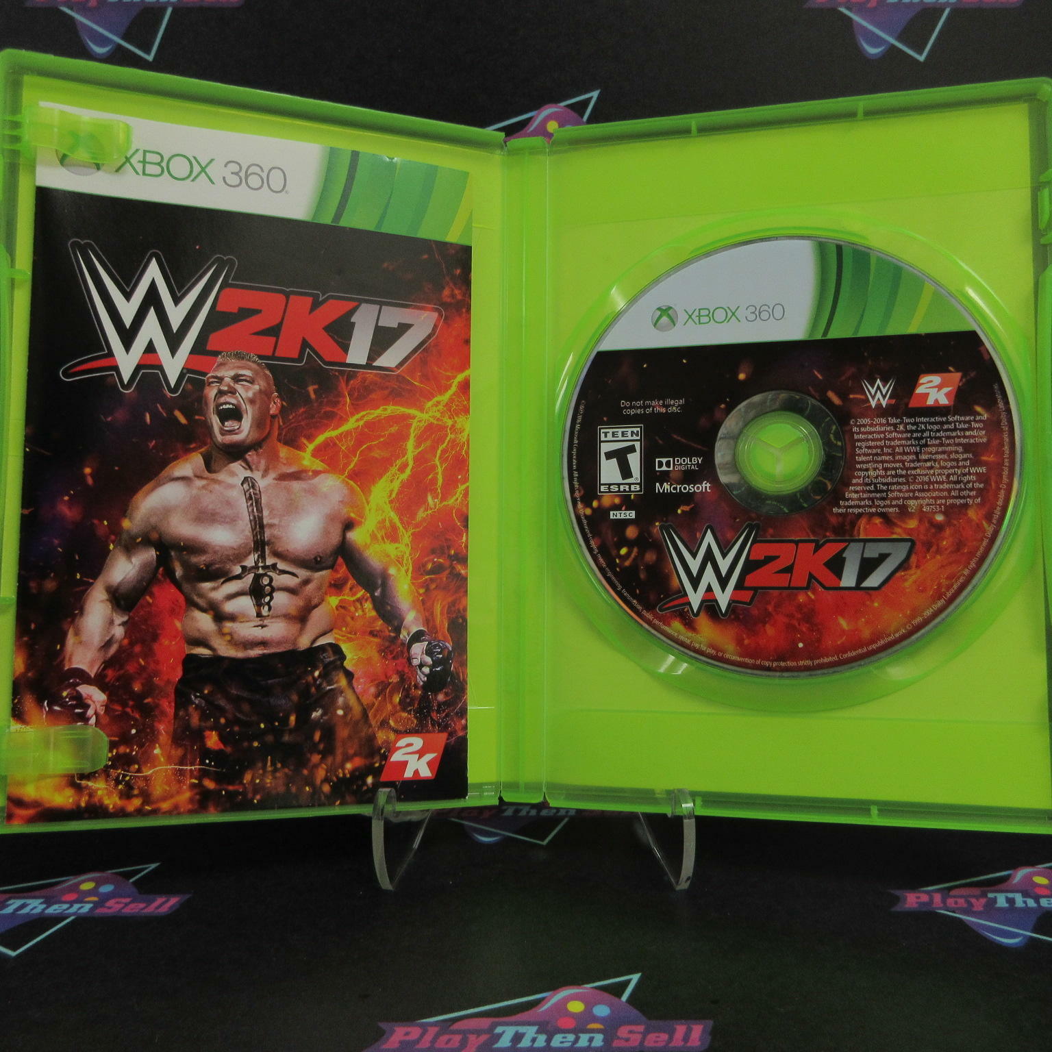 WWE 2K17 Xbox 360 AD Complete CIB - Very Good