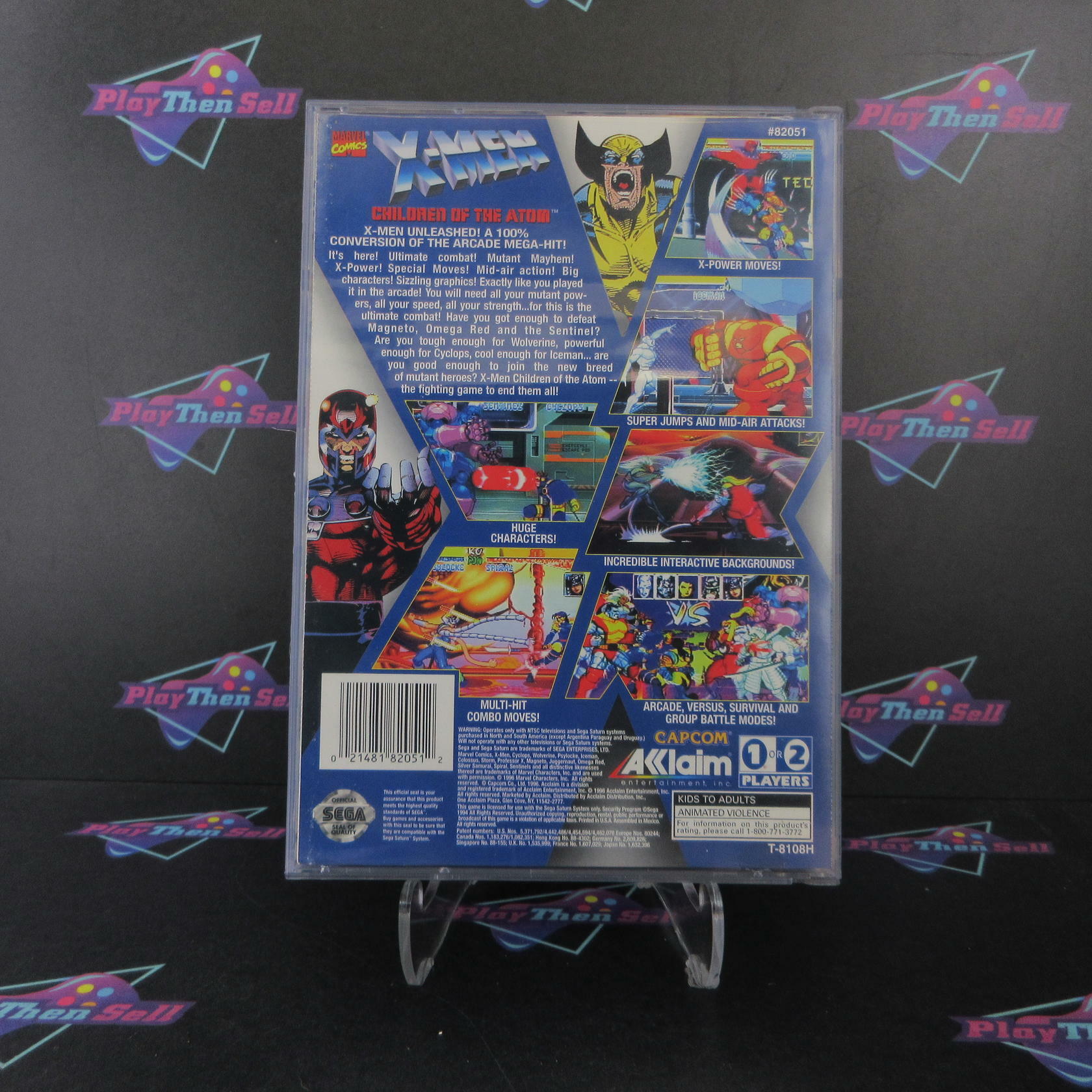 X-Men Children of the Atom Sega Saturn + Reg Card - Like New