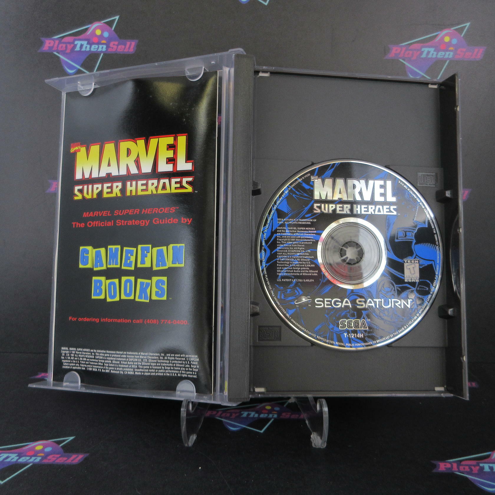 Marvel Super Heroes Sega Saturn + Reg Card - Like New