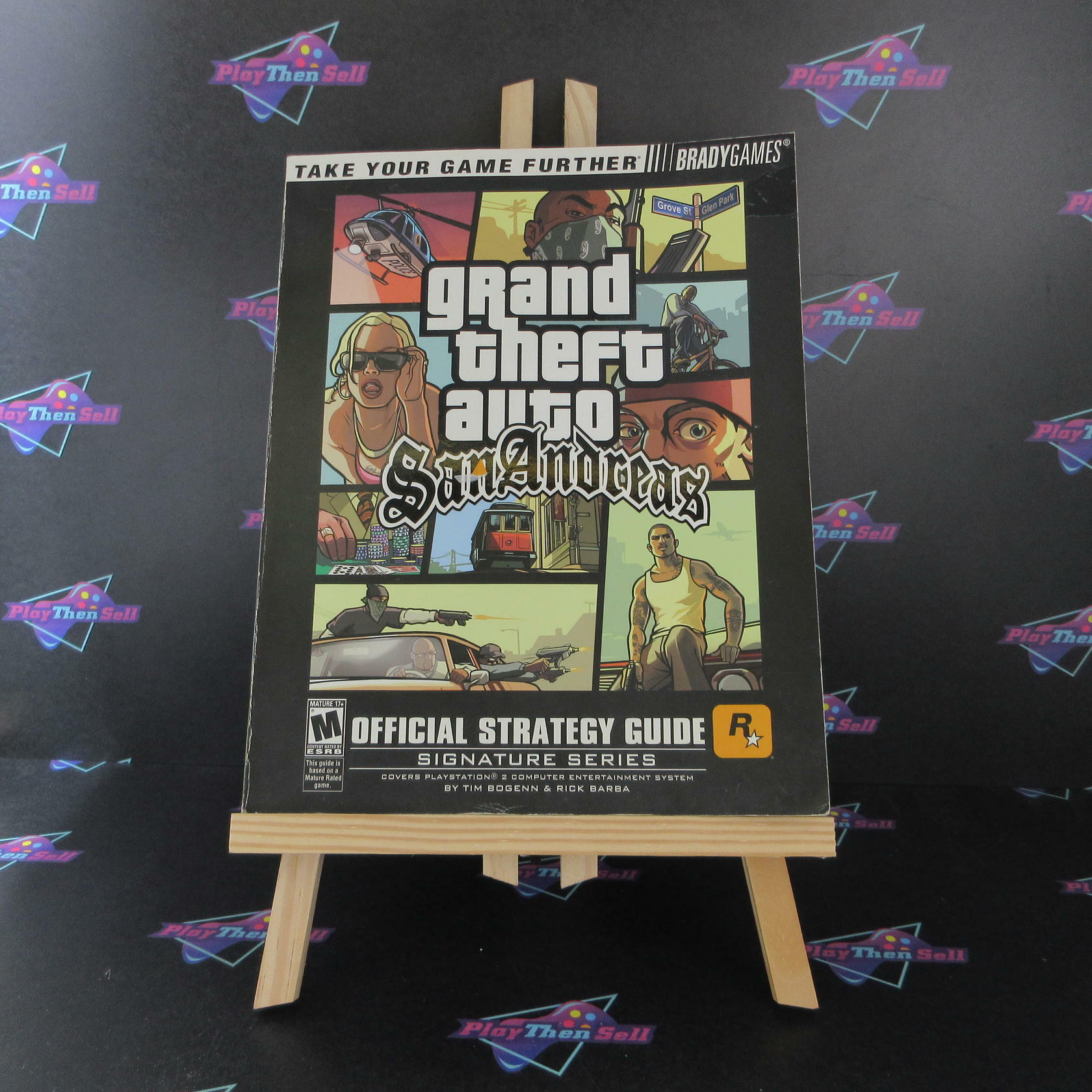 Grand Theft Auto San Andreas Brady Strategy Guide + Poster - Good