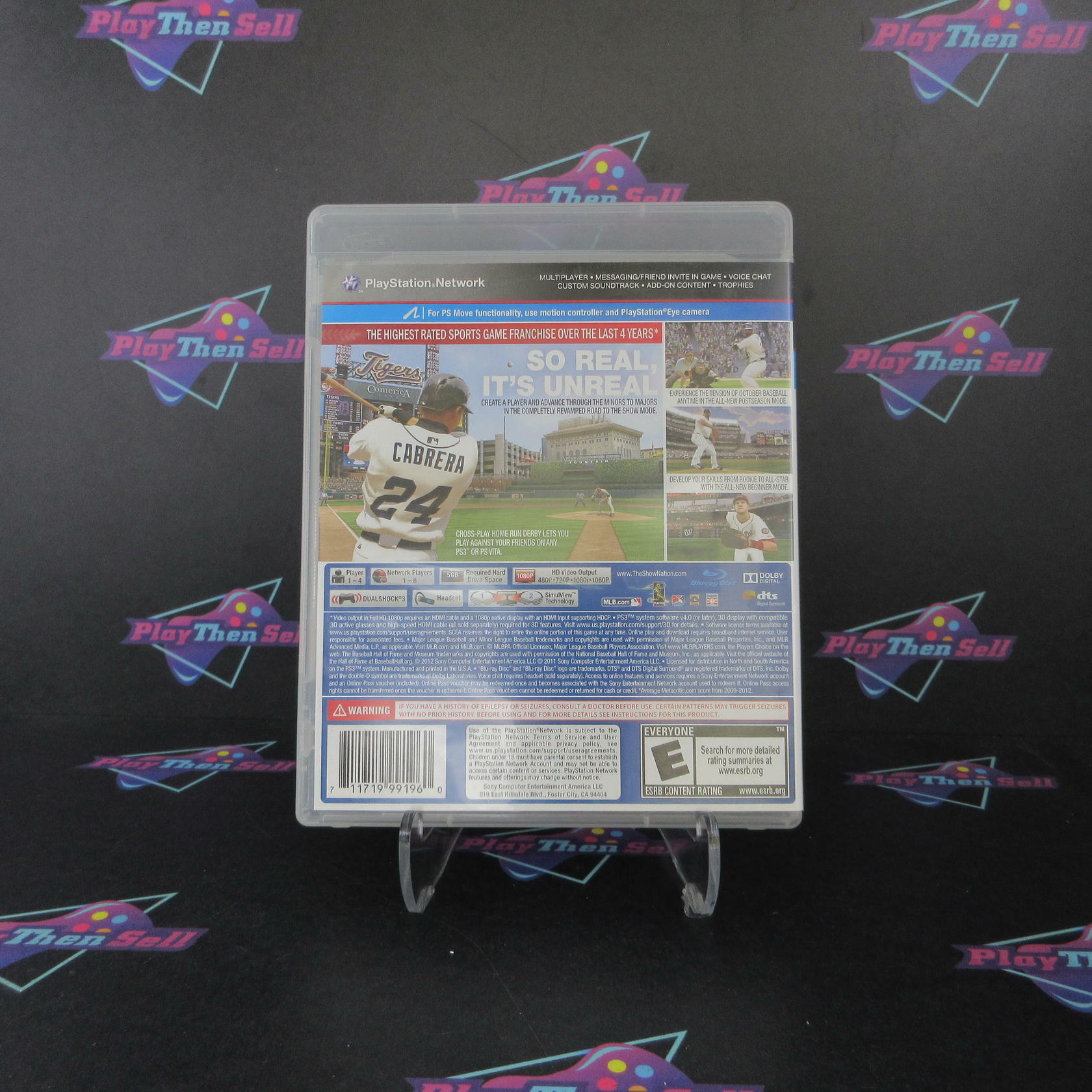 MLB The Show 13 PS3 PlayStation 3 AD Complete CIB - Very Good