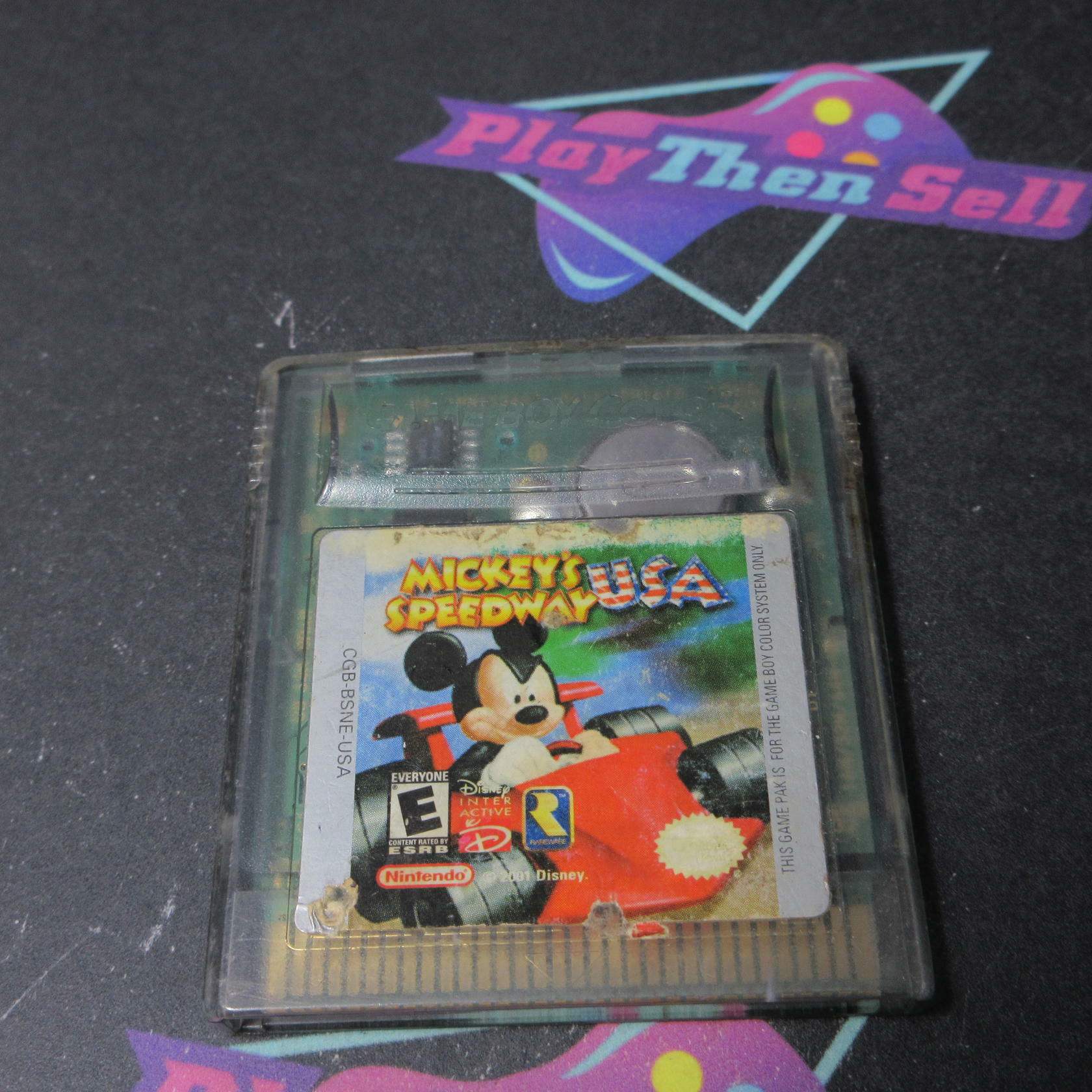 Mickey's Speedway USA GameBoy Color Cart Only AD Authentic / Tested - Very Good