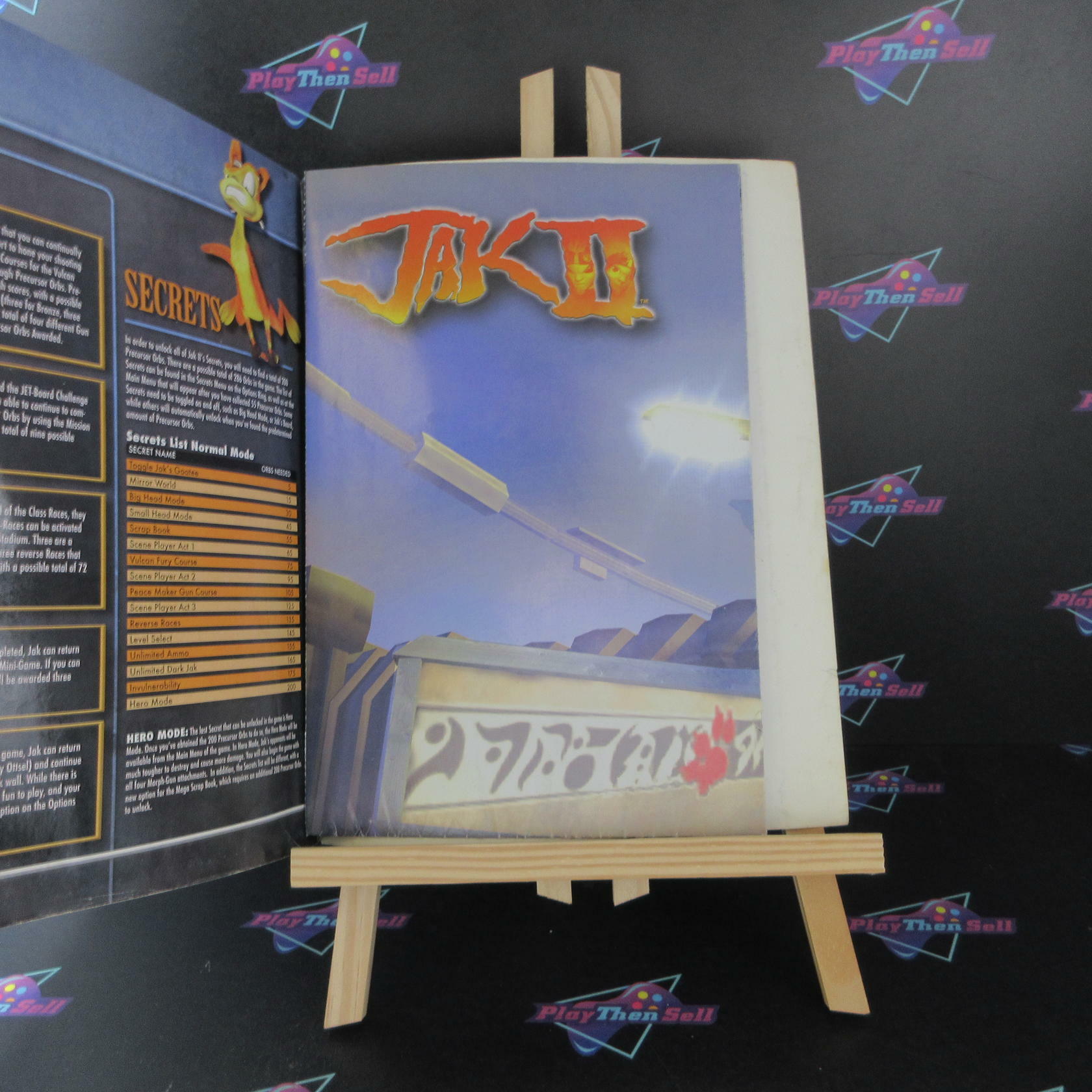 Jak II Official Strategy Guide AD + Poster - Good