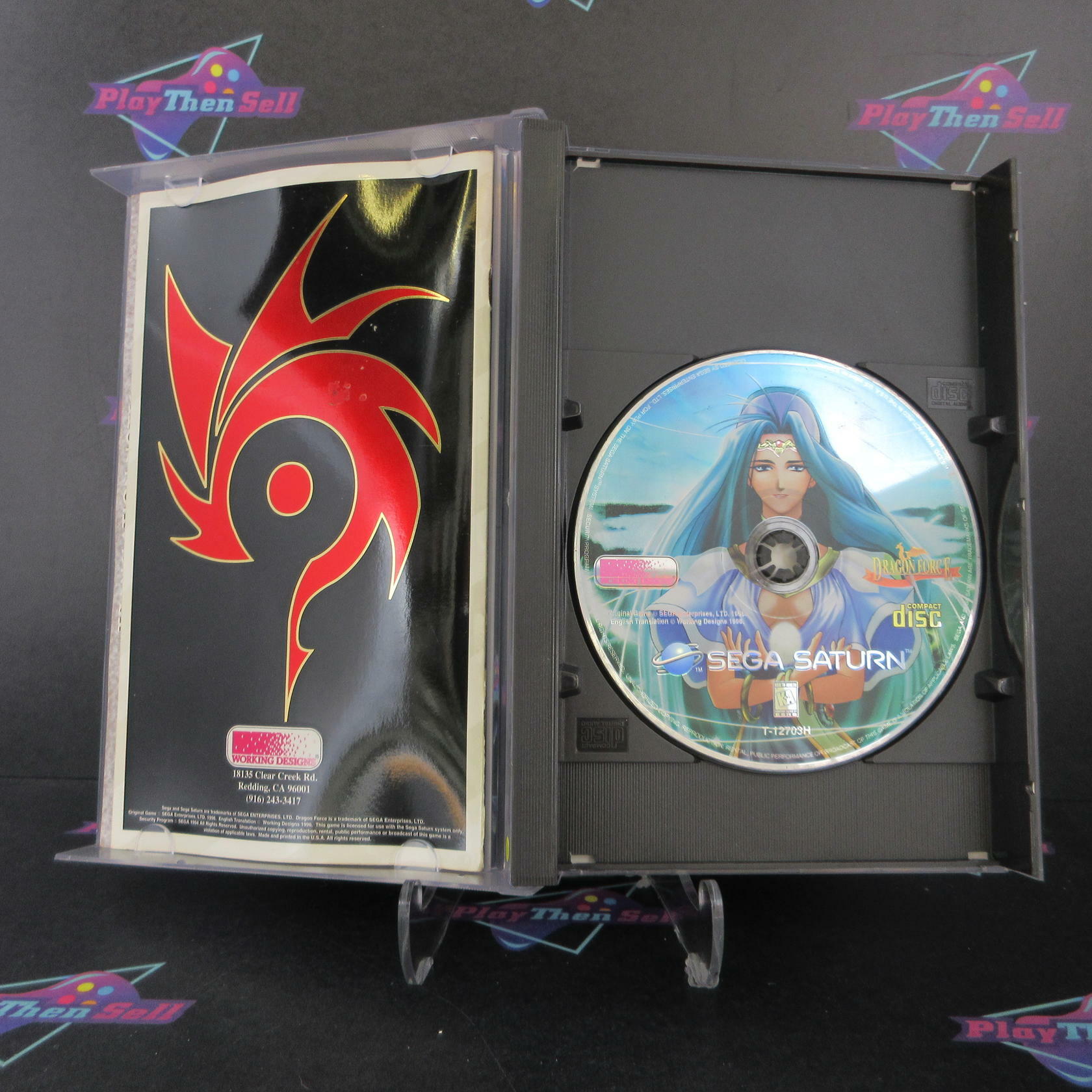 Dragon Force Sega Saturn + Reg Card - See Pics - Like New