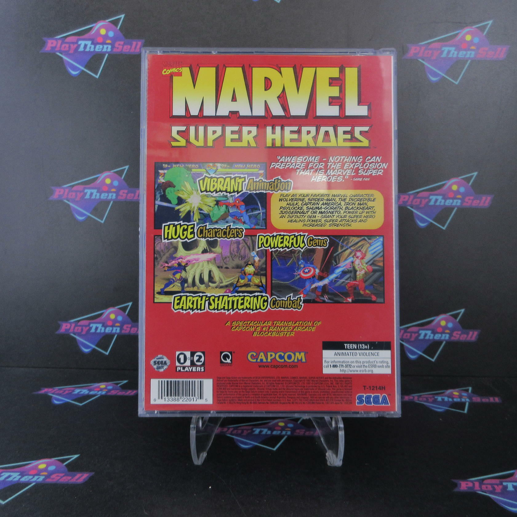 Marvel Super Heroes Sega Saturn + Reg Card - Like New