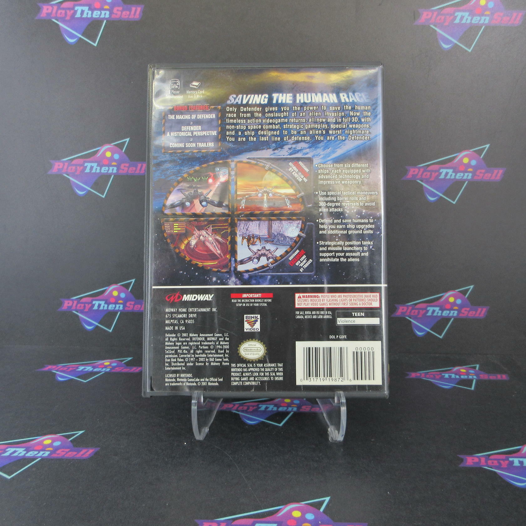 Defender Nintendo Gamecube AD/NM - Very Good