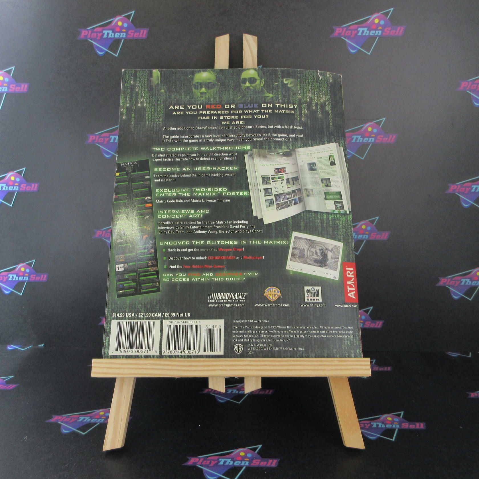 Enter the Matrix Official Strategy Guide AD + Poster - Good