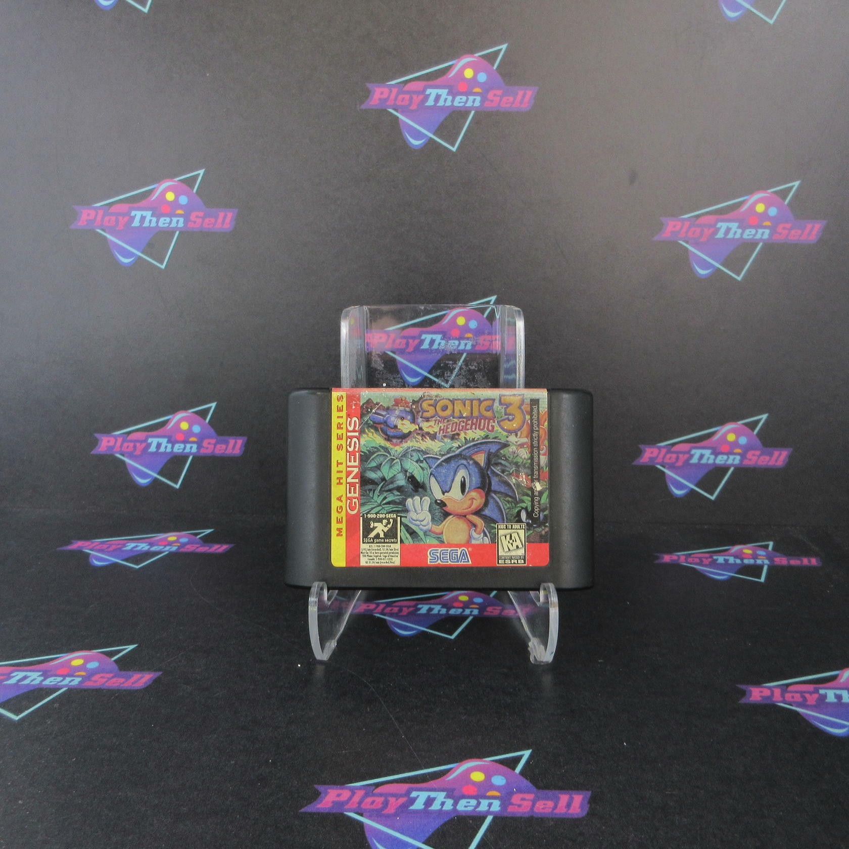 Sonic the Hedgehog 3 Mega Hit Series Sega Genesis Cart Only AD Tested - Very Good