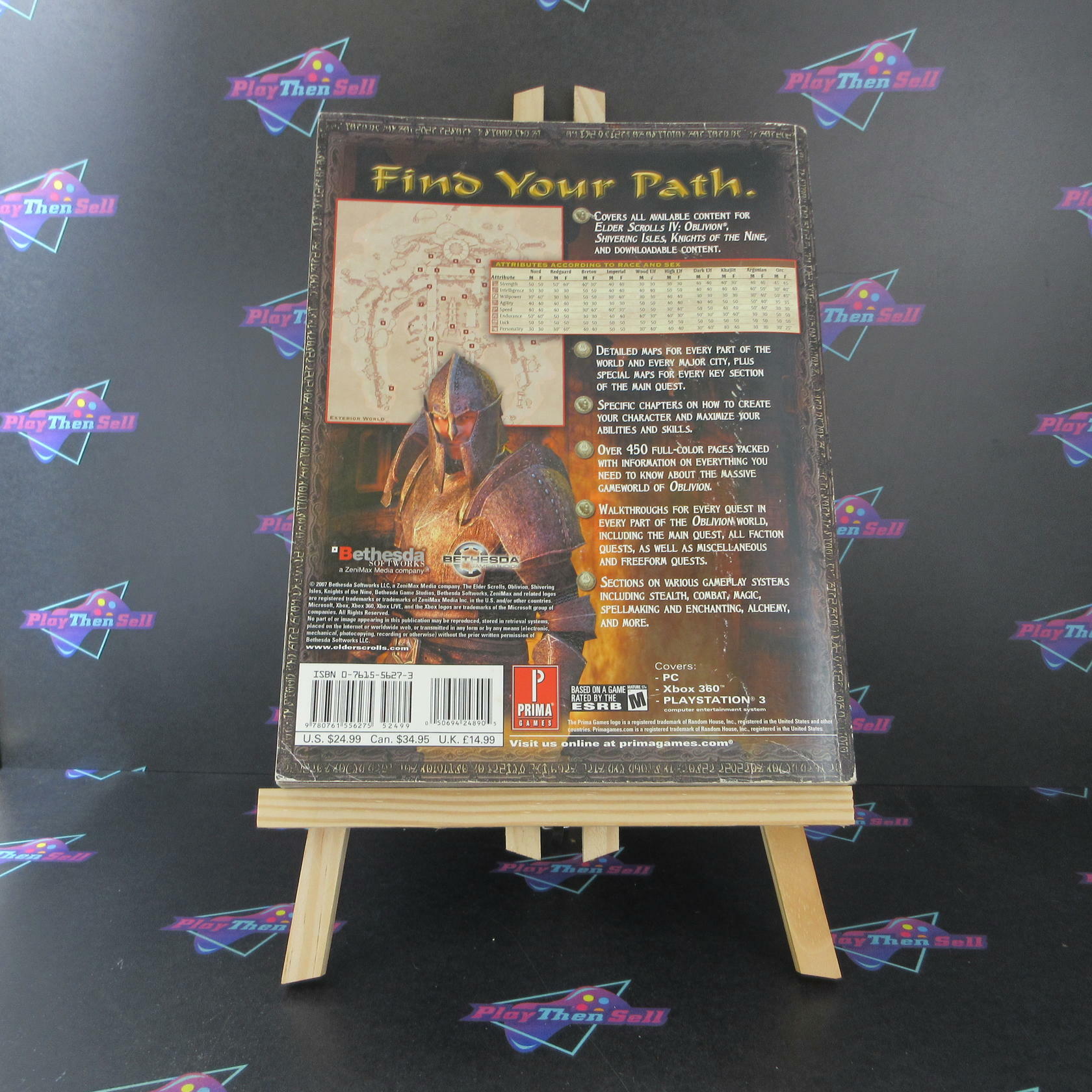 Elder Scrolls IV Oblivion Game of the Year Prima Official Game Guide AD - Good