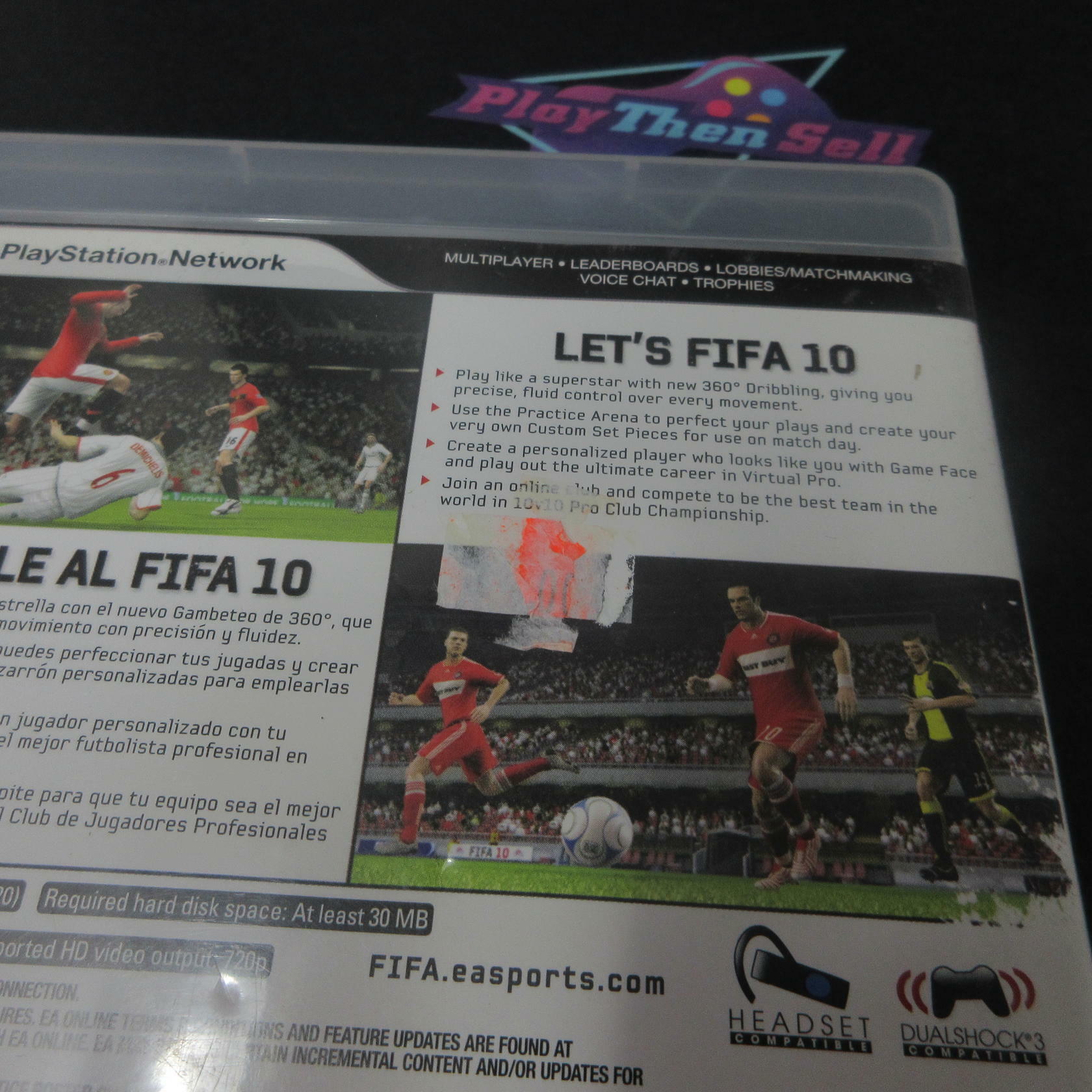 FIFA Soccer 10 PS3 Playstation 3 AD/NM - Very Good