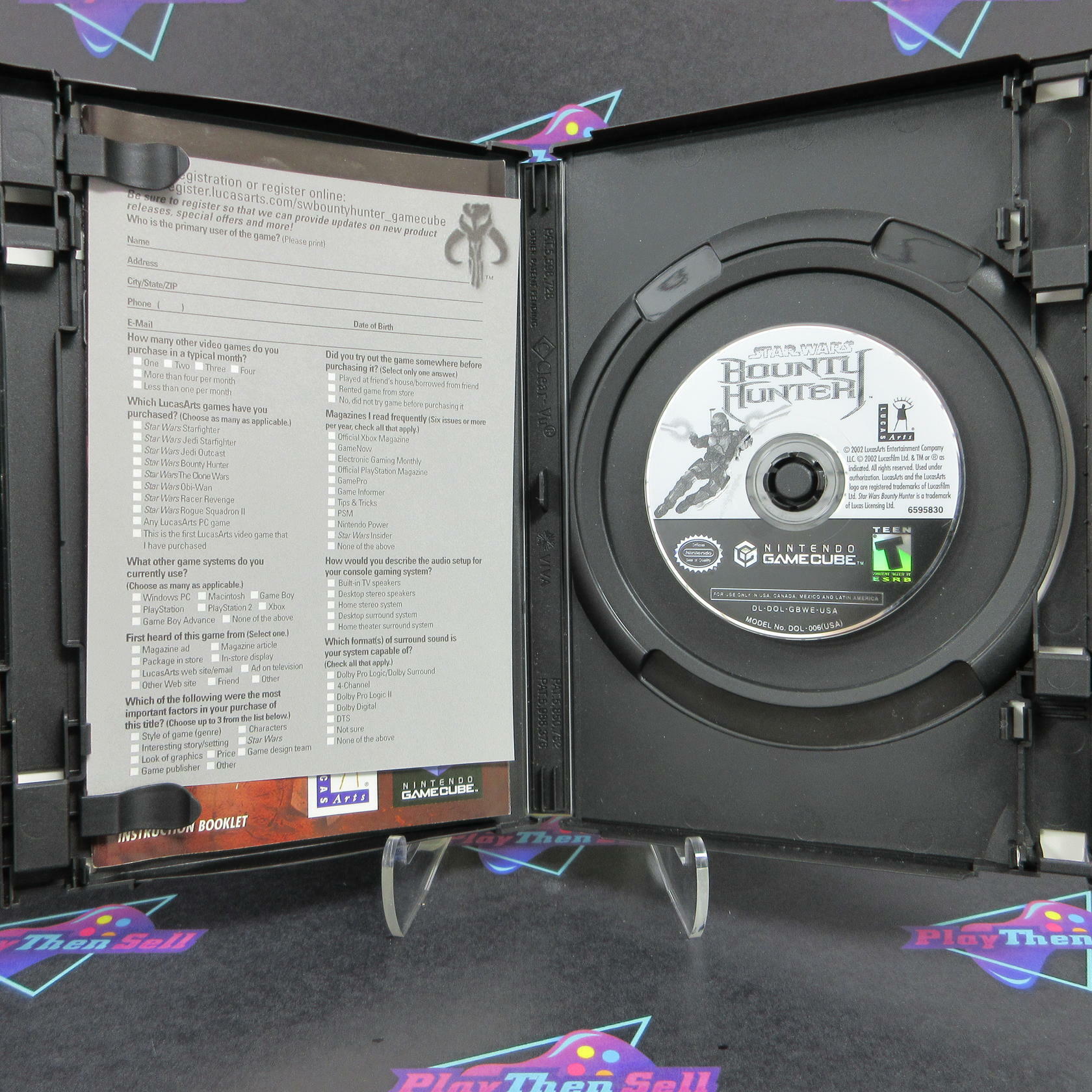 Star Wars Bounty Hunter Nintendo Gamecube + Reg Card - Like New