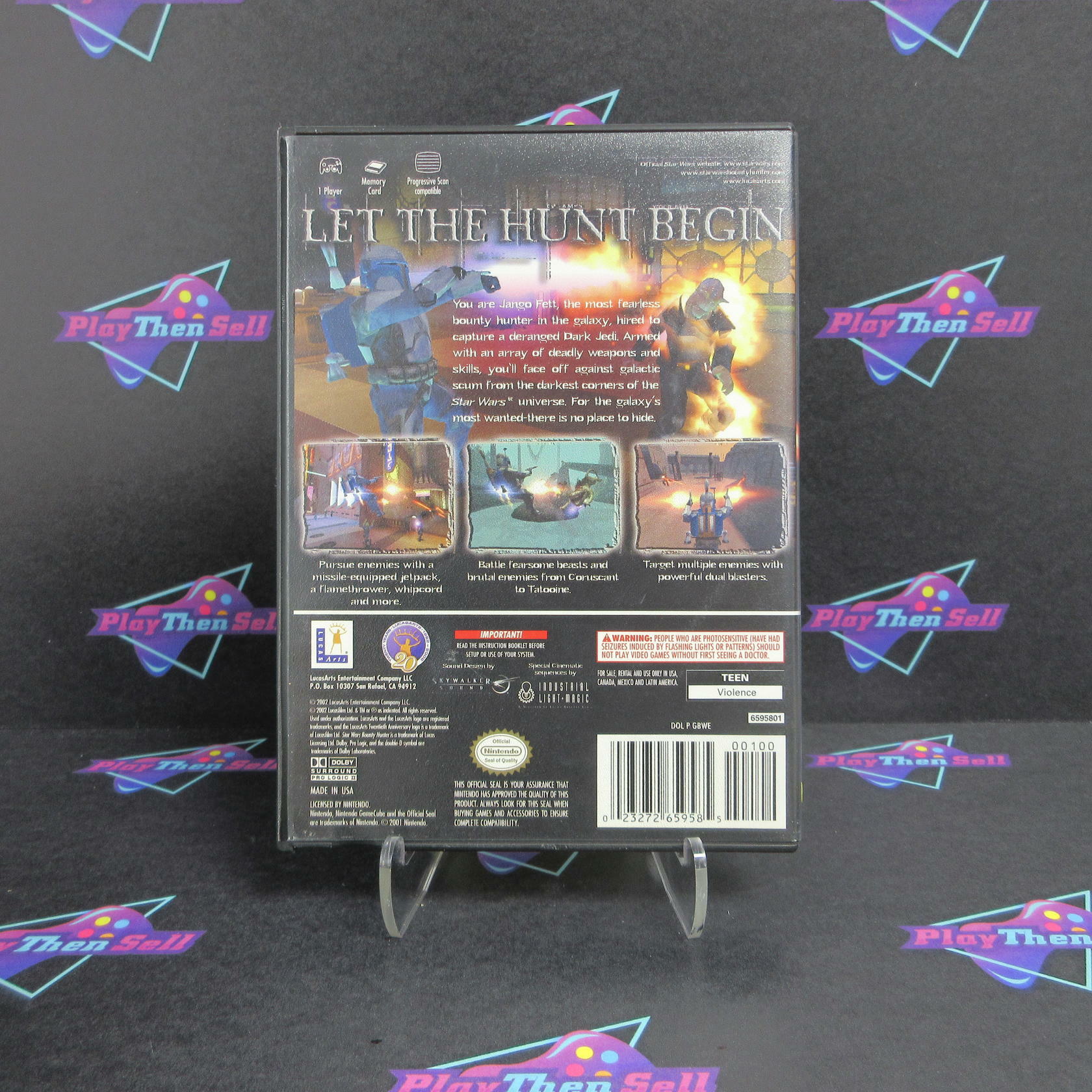 Star Wars Bounty Hunter Nintendo Gamecube + Reg Card - Like New