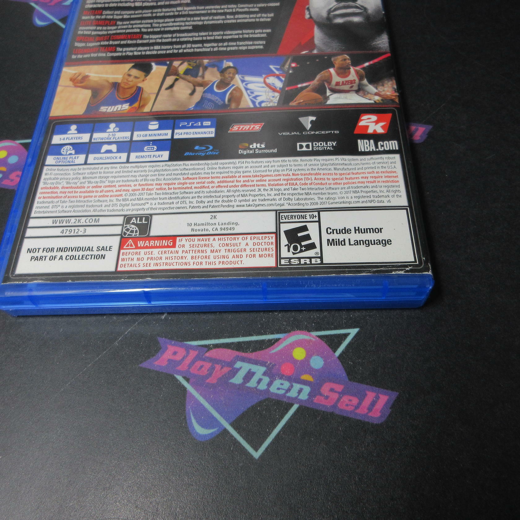 NBA 2K18 Legend Edition PS4 PlayStation 4 AD Complete CIB - Very Good