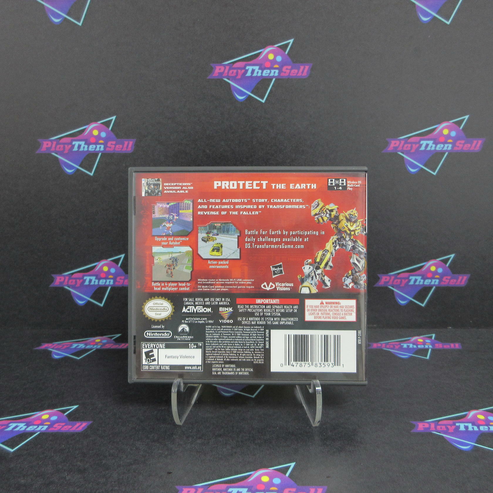 Transformers Revenge of the Fallen Autobots Nintendo DS - Like New