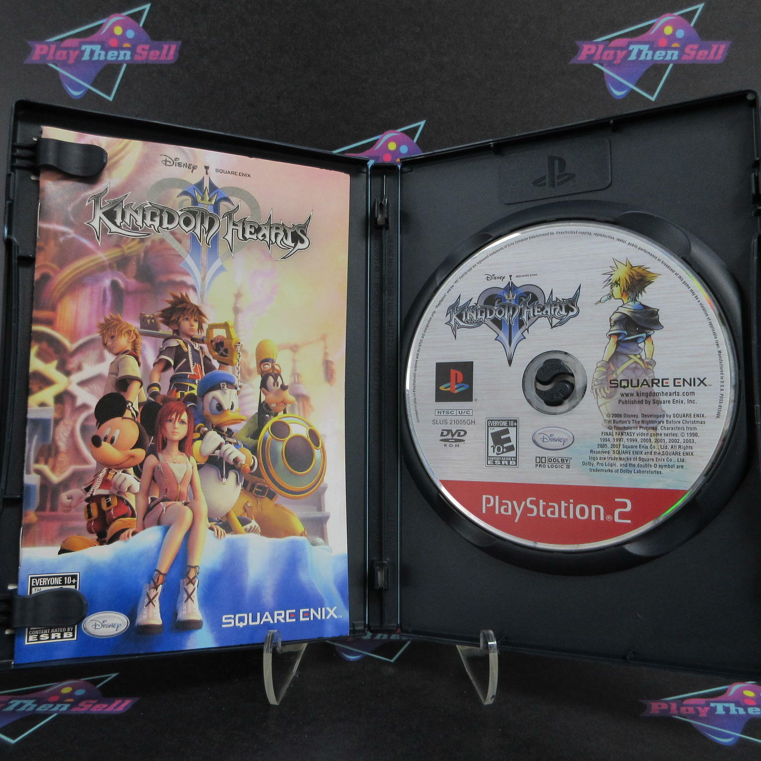 Kingdom Hearts II PS2 PlayStation 2 GH + Reg Card - Like New