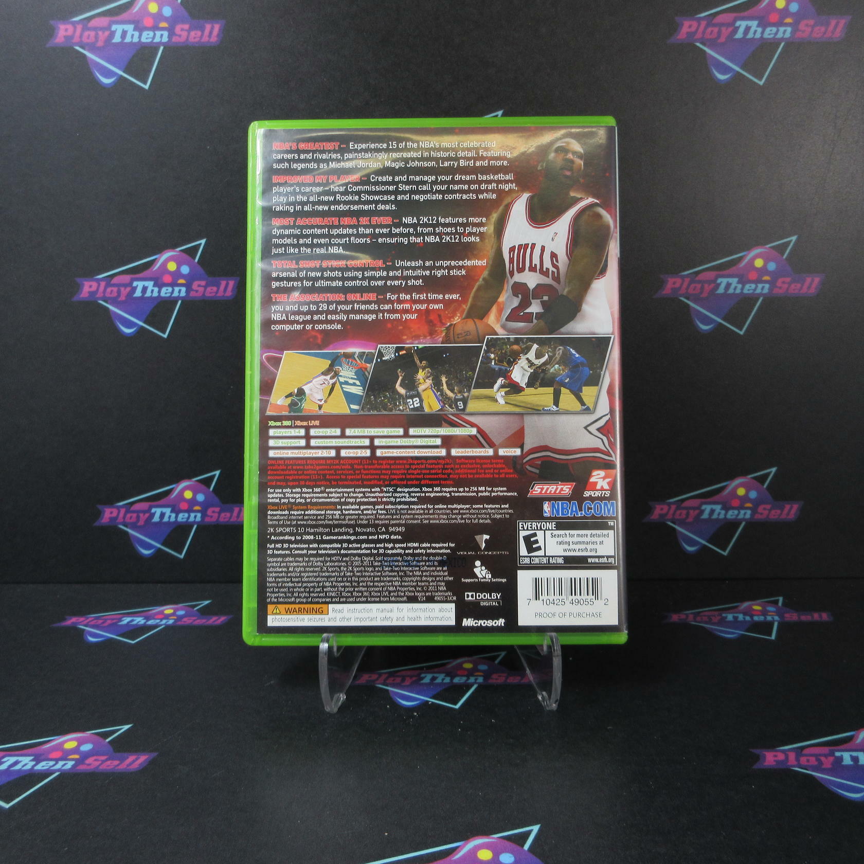 NBA 2k12 Michael Jordan Xbox 360 AD/NM - Very Good