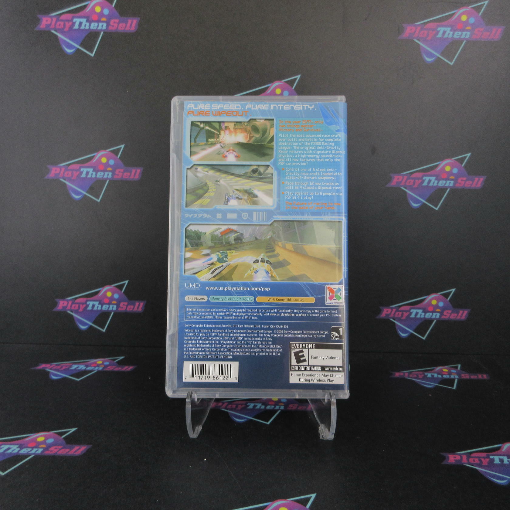 Wipeout Pure Clear UMD Sony PSP - Very Good
