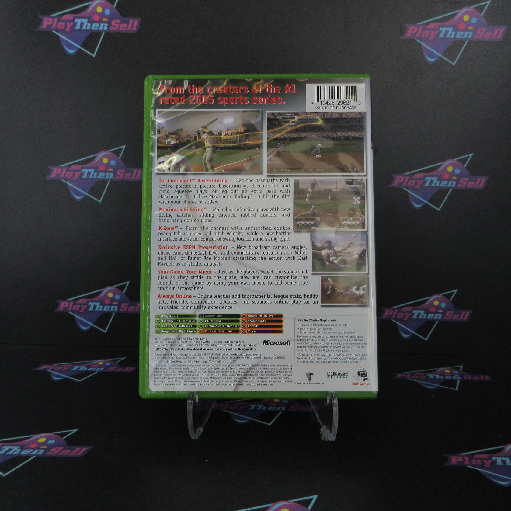 Major League Baseball 2K5 Xbox - Very Good