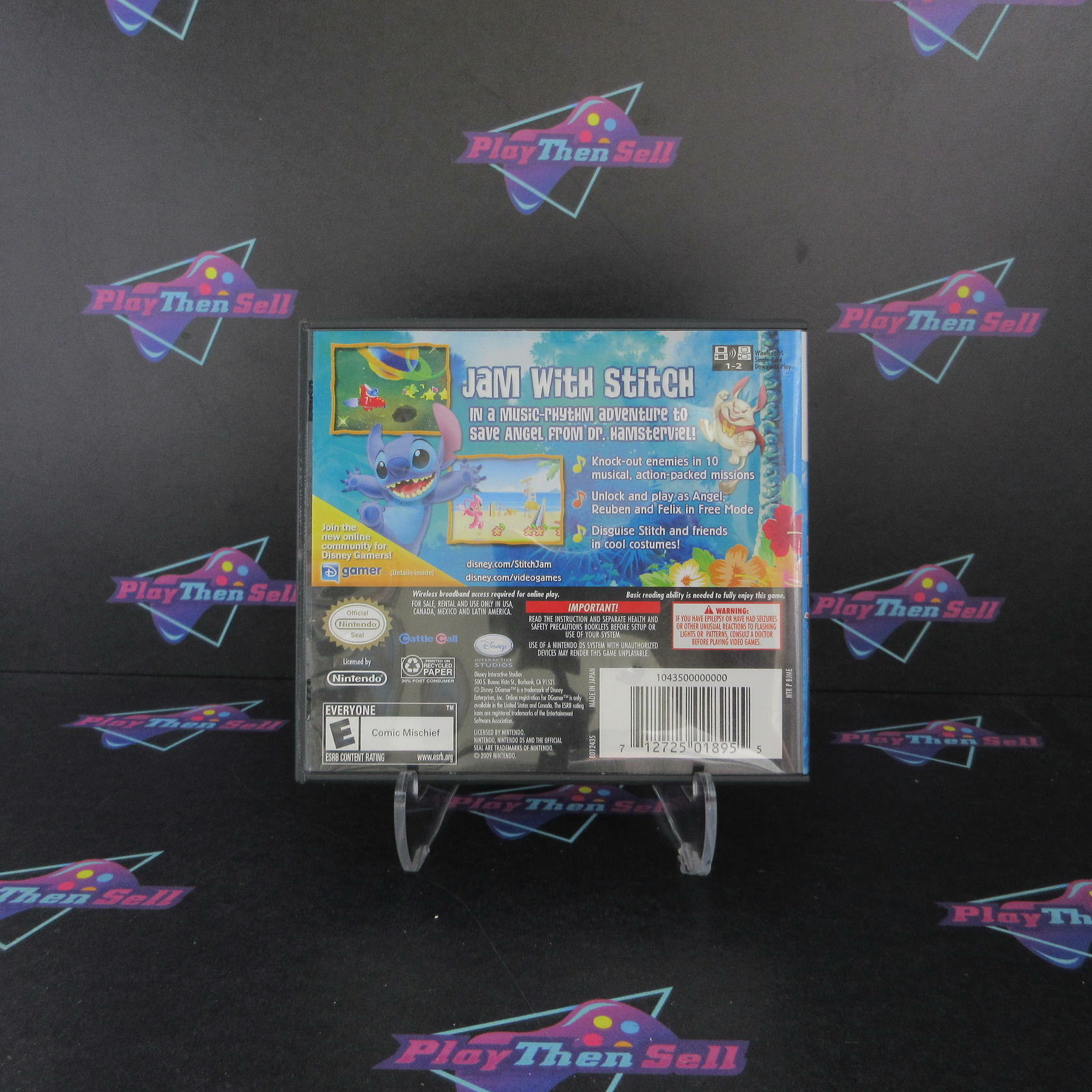 Stitch Jam Nintendo DS MD Complete CIB - Very Good