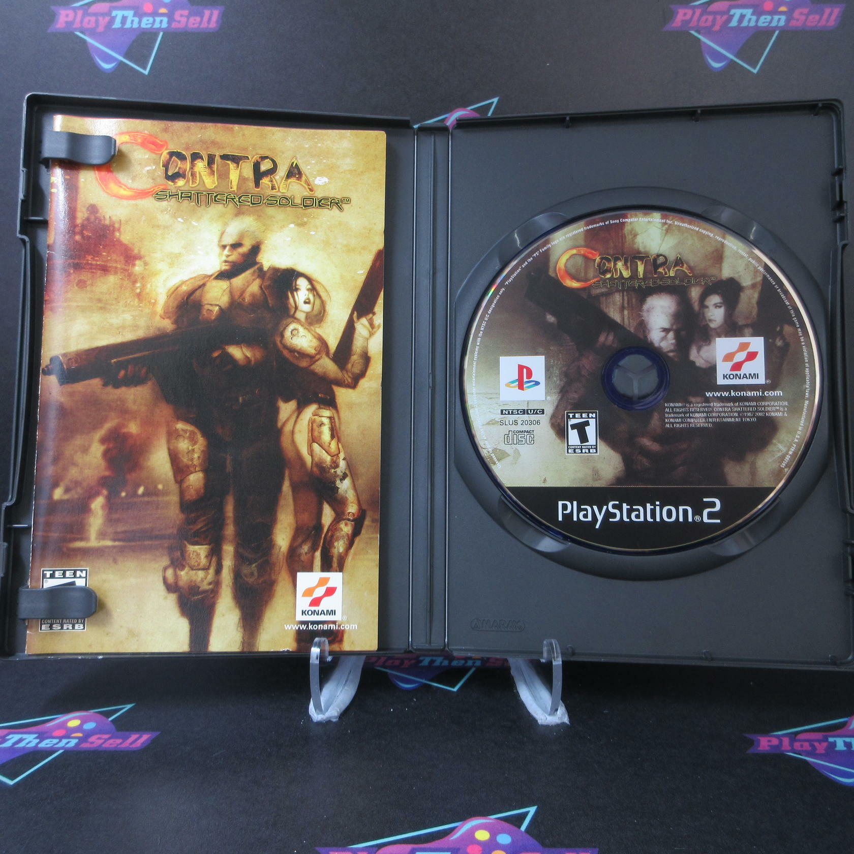 Contra Shattered Soldier PS2 PlayStation 2 + Reg Card - Like New