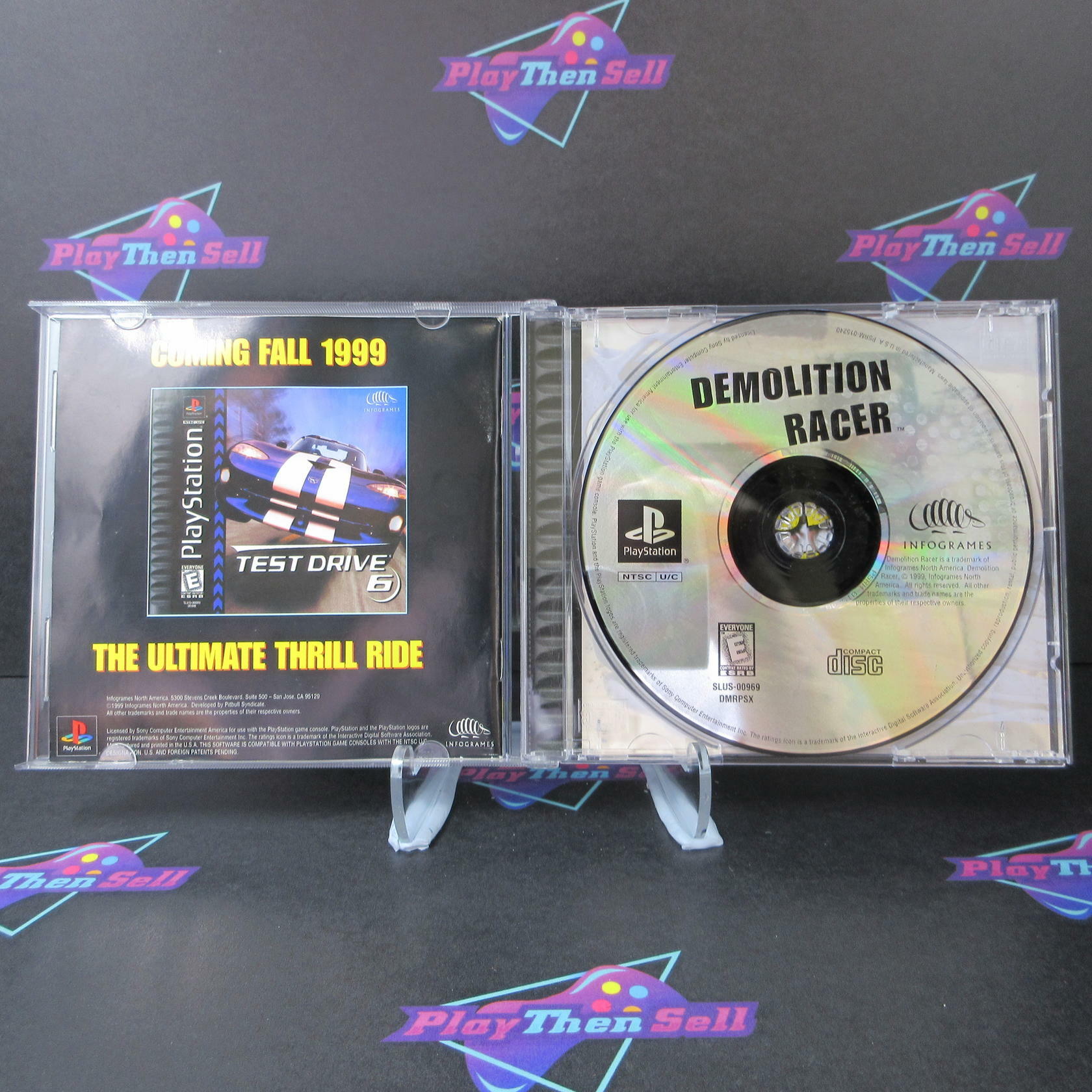 Demolition Racer PS1 PlayStation 1 + Reg Card - Like New